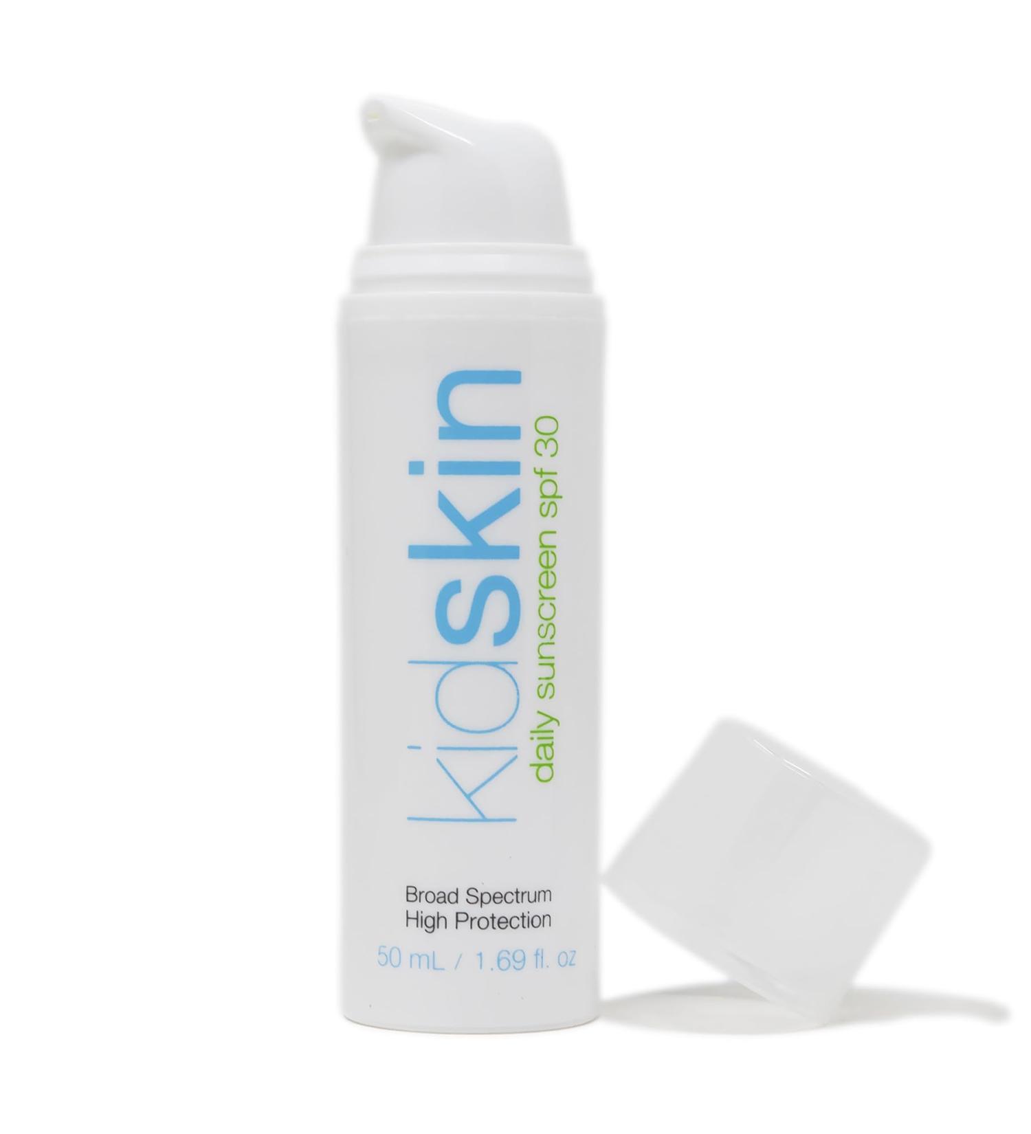 Kidskin Kids Sunscreen SPF30 | Natural UV Protection with Red Algae & Zinc Oxide | Broad Spectrum Sunblock for Kids | USA Made Safe & Effective Sun Cream - Buy Online on GoSupps.com