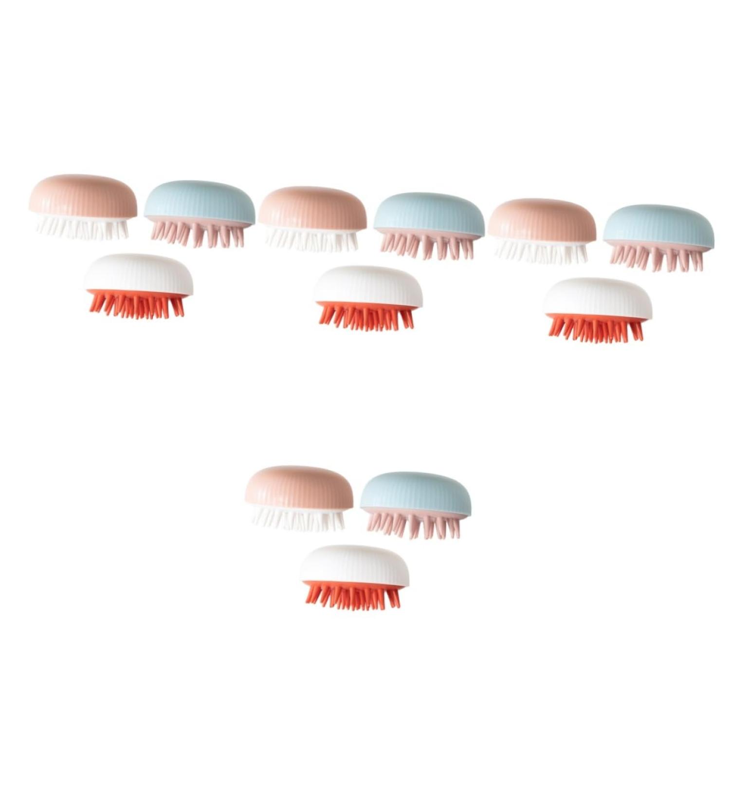 FOMIYES 12-Piece Shampoo Brush Set - Dual-Use Hair Care Accessories for Scalp Massage & Cleaning - Buy Online on GoSupps.com