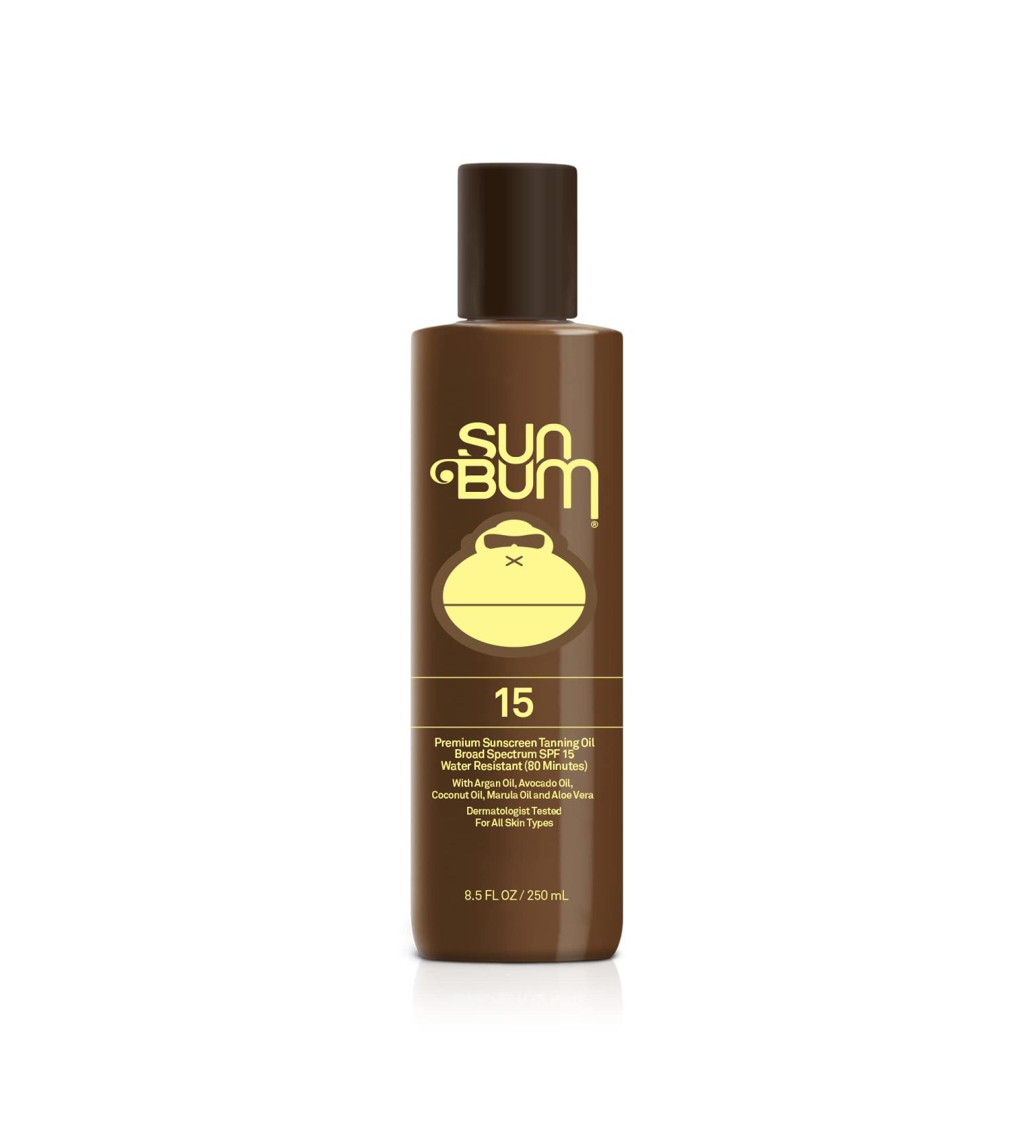 Sun Bum SPF 15 Browning Lotion | Vegan, Hawaii Reef Safe, Broad Spectrum UVA/UVB Sunscreen Tanning Lotion with Vitamin E | 8.5 oz - Buy Online on GoSupps.com