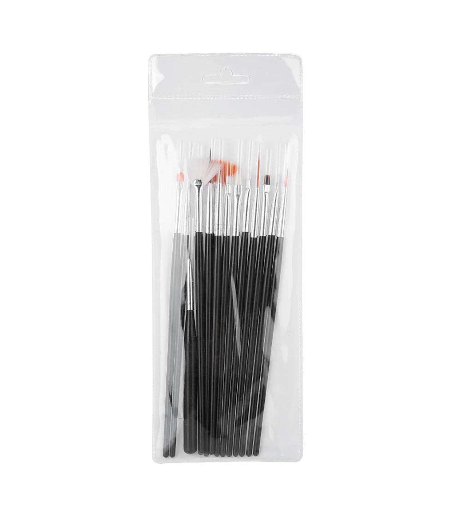 15pcs Painting Brush Set - DIY Nail Art Manicure Tools for Detailed Dotting & Line Drawing - International Shipping Available - Buy Online on GoSupps.com