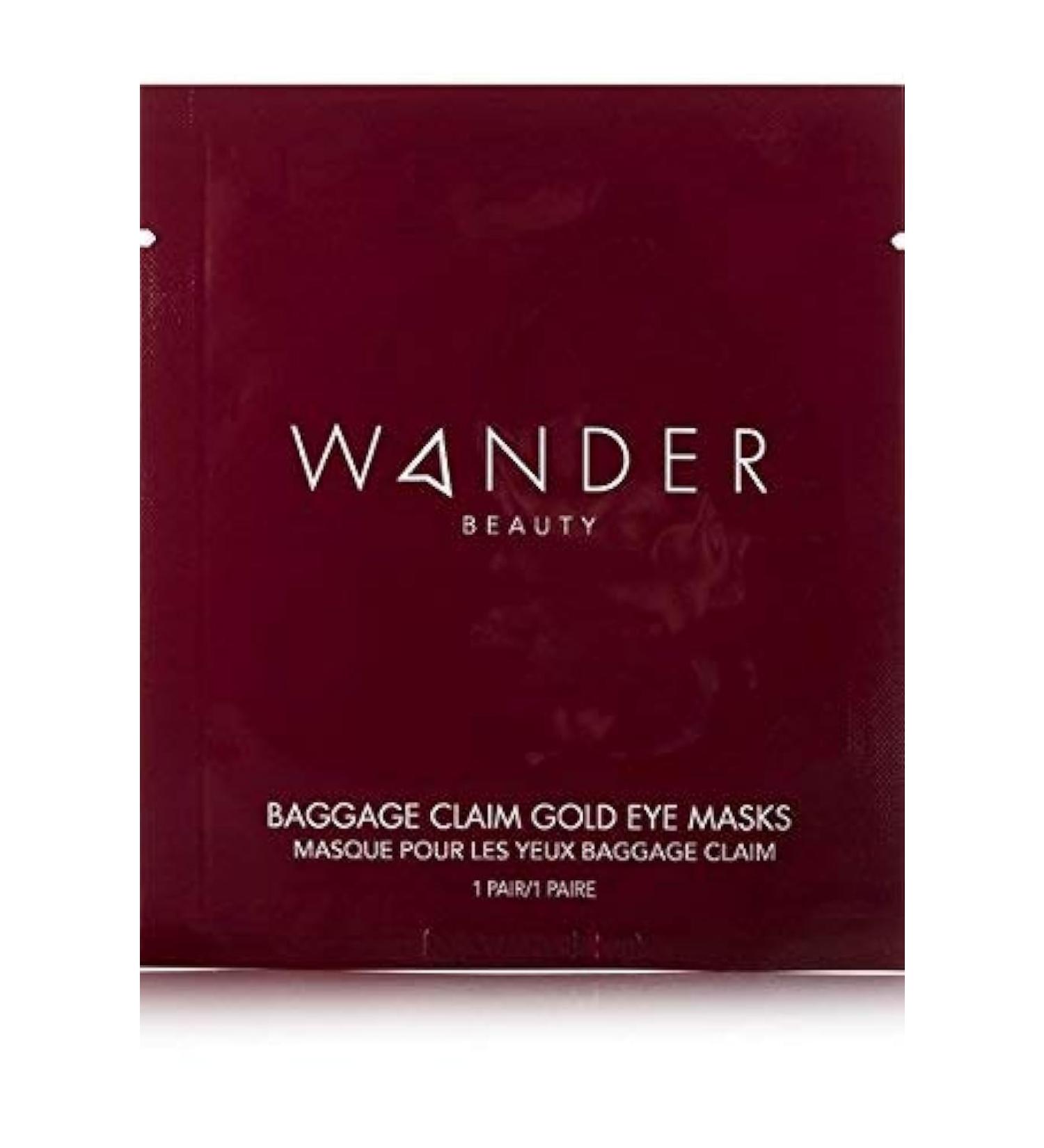Wander Beauty Baggage Claim Gold Eye Masks 1 Pair - Buy Online on GoSupps.com