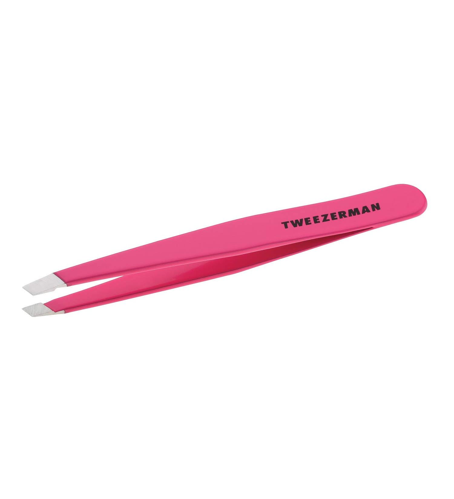 Professional Stainless Steel Slant Tweezer - Neon Pink | Award-Winning Design | ZW-1230-NPP - Buy Online on GoSupps.com