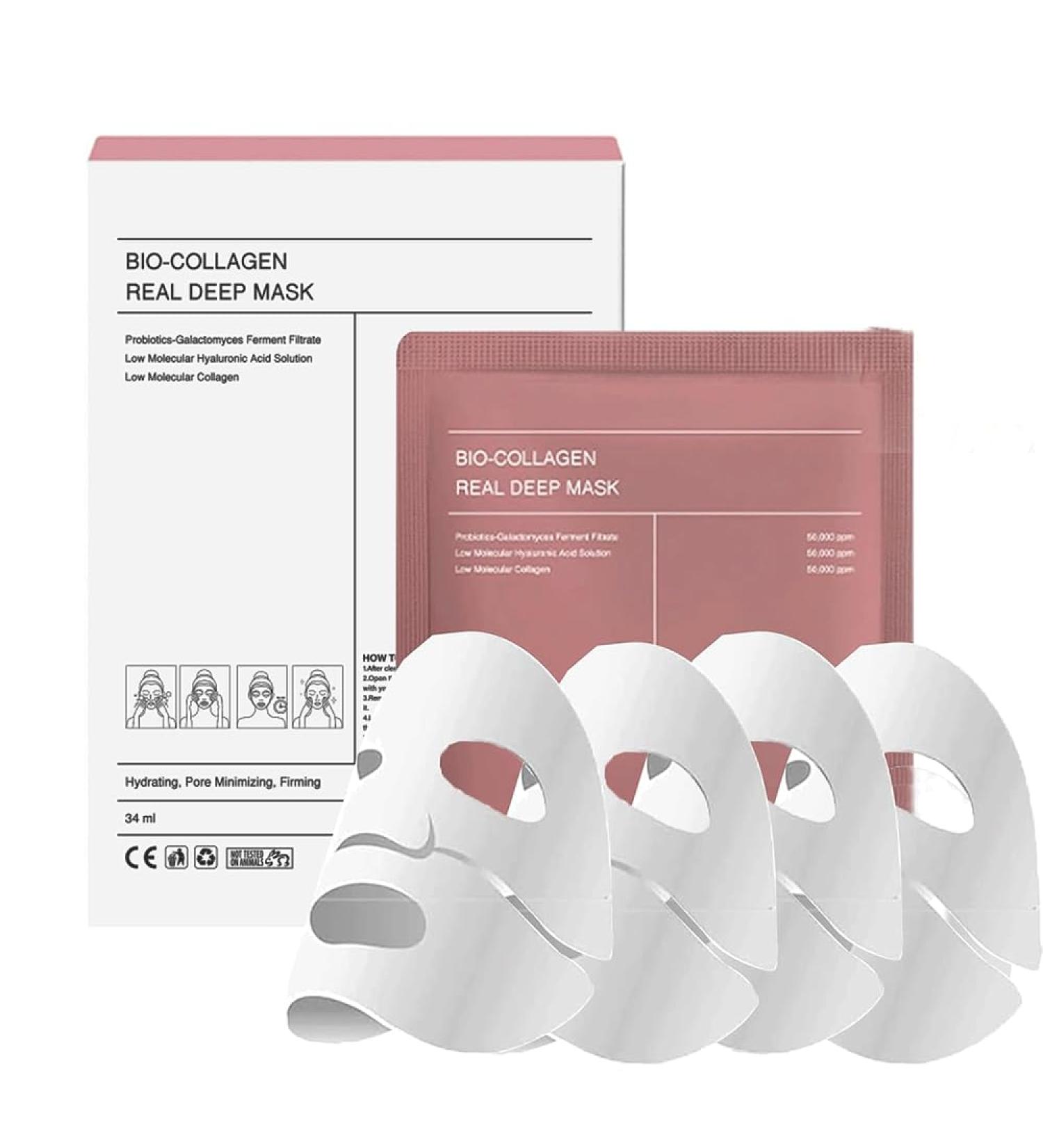LuGirlre Bio-Collagen Mask Collagen Real Deep Mask Overnight Collagen Overnight Mask Collagen Overnight Mask Collagen Mask Overnight - Buy Online on GoSupps.com