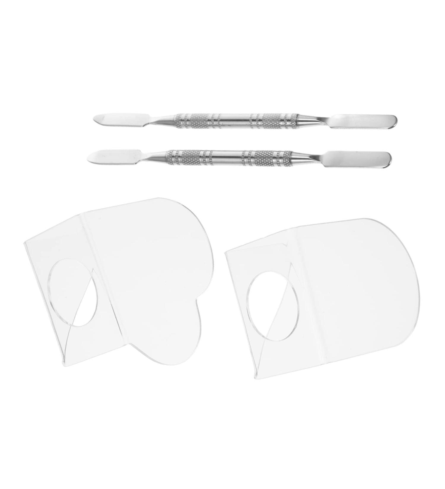 Buy 2 Sets Makeup Palette Ring | Acrylic Color Mixing Board for Liquid Foundation & Manicure | Salon Supply Beauty Tool - Buy Online on GoSupps.com