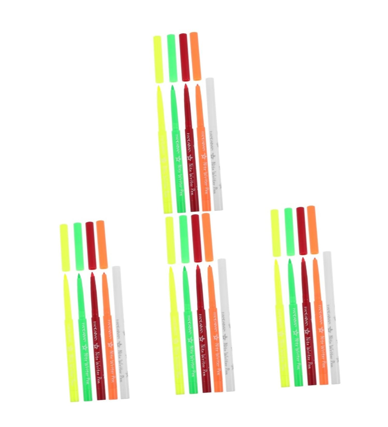 Didiseaon 20 Pcs Halloween Paint Pen Eyeliner Pen Fluorescence Eyeliner Make up Highlighter Eye Liner Plastic 12.00X0.80X0.80CMx4pcs Assorted Colorx4pcs - Buy Online on GoSupps.com
