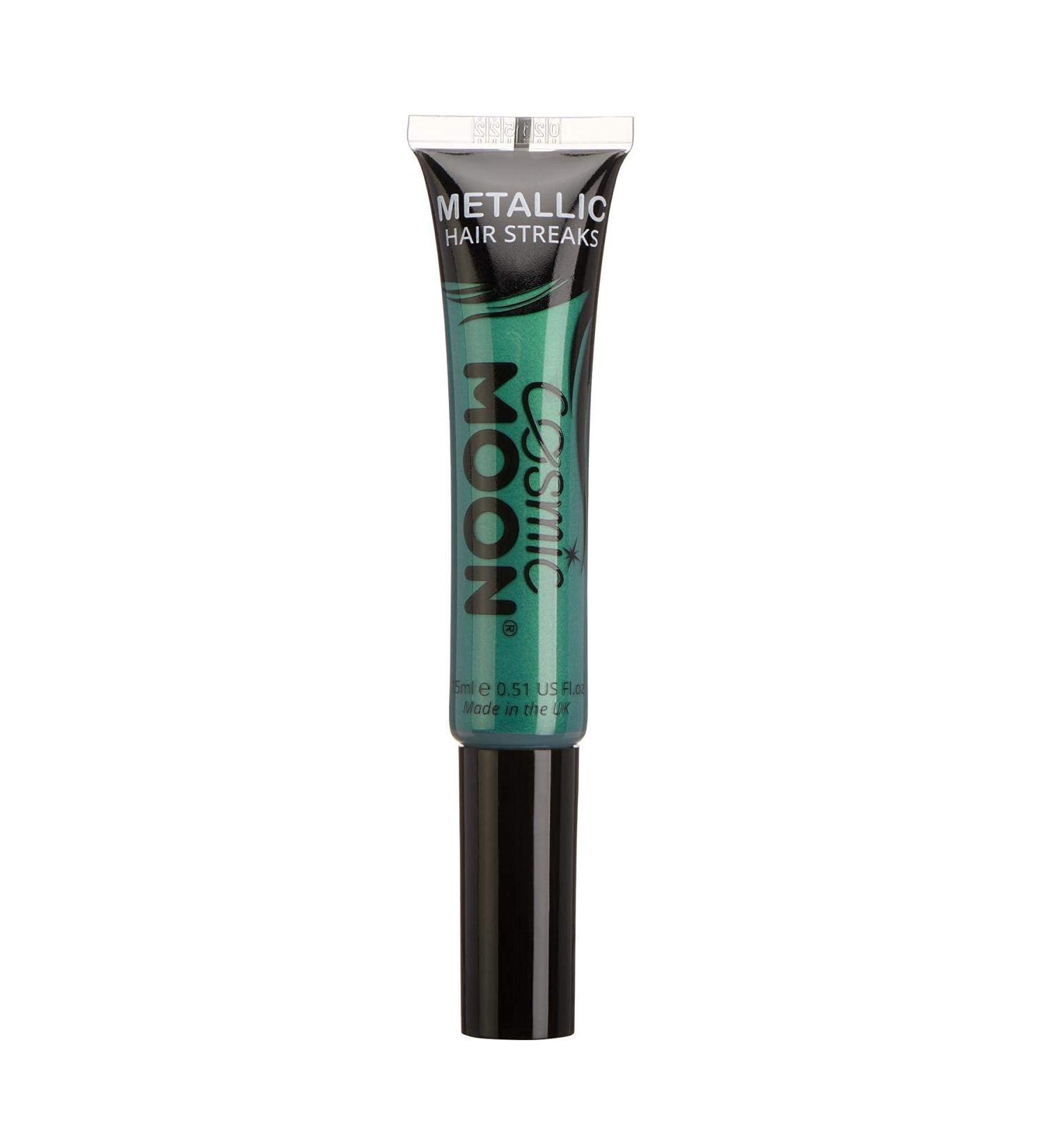 Metallic Hair Colour Streaks | Cosmic Moon 15ml - Green | Temorary Wash Out Hair Dye - Buy Online on GoSupps.com