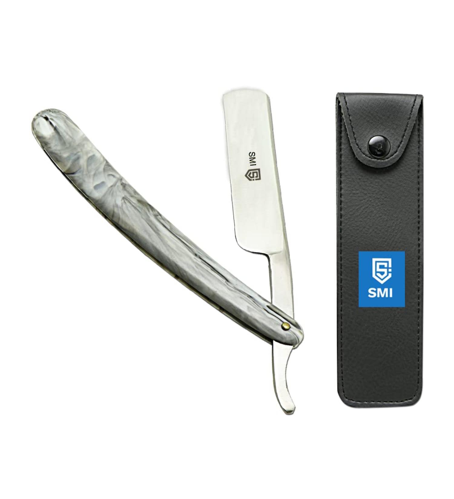 Buy SMI Razor for Men - Fixed Blade Barber Knife with Case (1404) | International Shipping - Buy Online on GoSupps.com