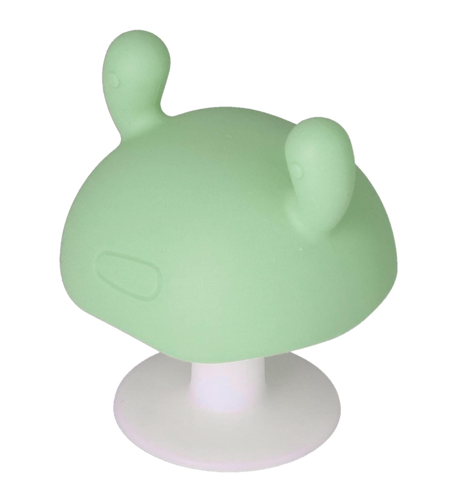Silicone Teether Mushroom Shaped for Infants 4+ Months - Pink/Green - Buy Online on GoSupps.com