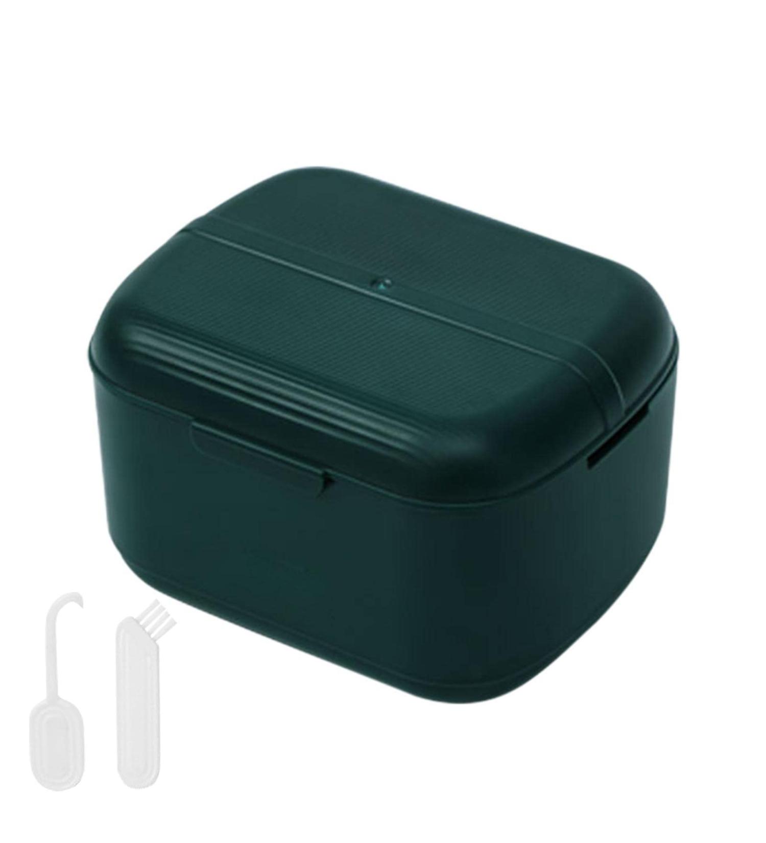 Rianpesn Prosthesenbadtui - Portable Leak-Proof Cleaning Case for Dentures | Ideal Travel Container for Artificial Teeth - Buy Online on GoSupps.com