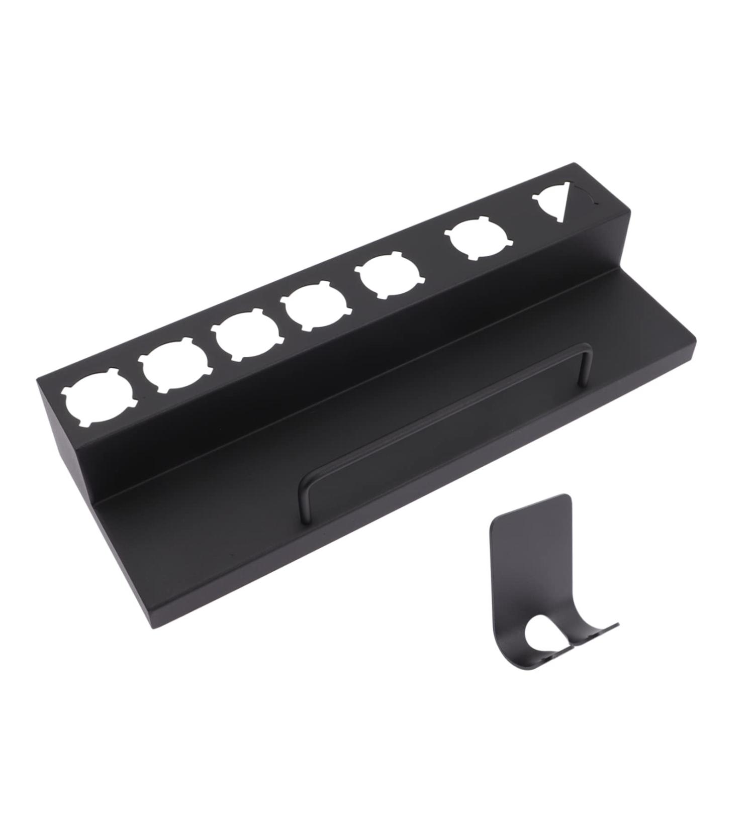 MUSISALY Curling Iron Rack Curler Wall Rack Hair Curler Rack Hair Curler Holder Stainless Steel Black - Buy Online on GoSupps.com