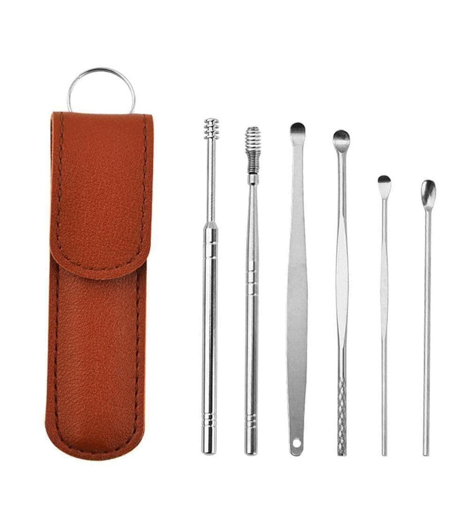 WAITLOVER Steel Ear Cleaner - Earwax Remover Tool with Curette Spoon for Ear Cleaning - Buy Online on GoSupps.com