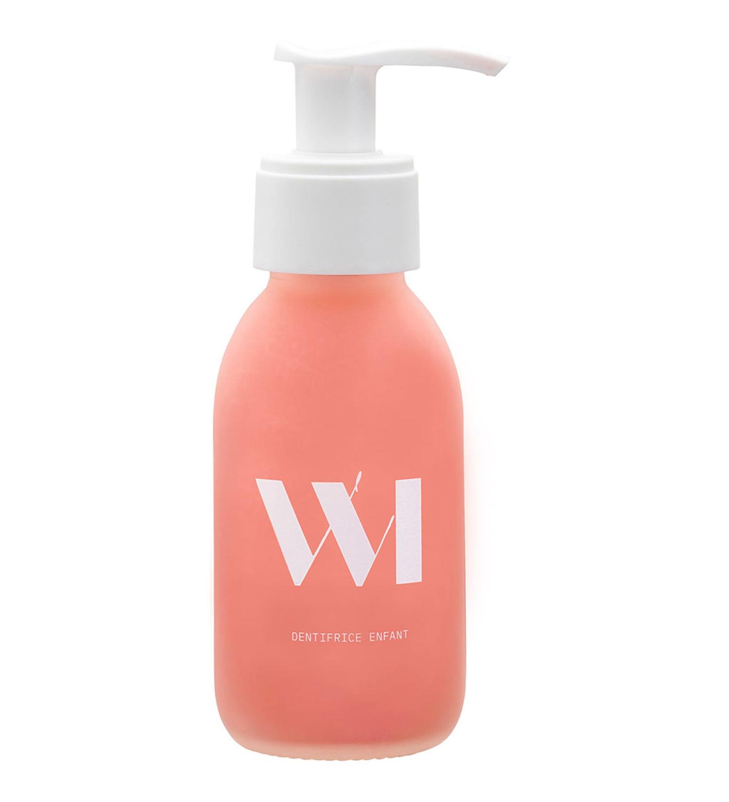 WhatMatters What Matters Organic and natural childrens toothpaste soothing and protective strawberry flavor refillable glass bottle 90 ml - Buy Online on GoSupps.com