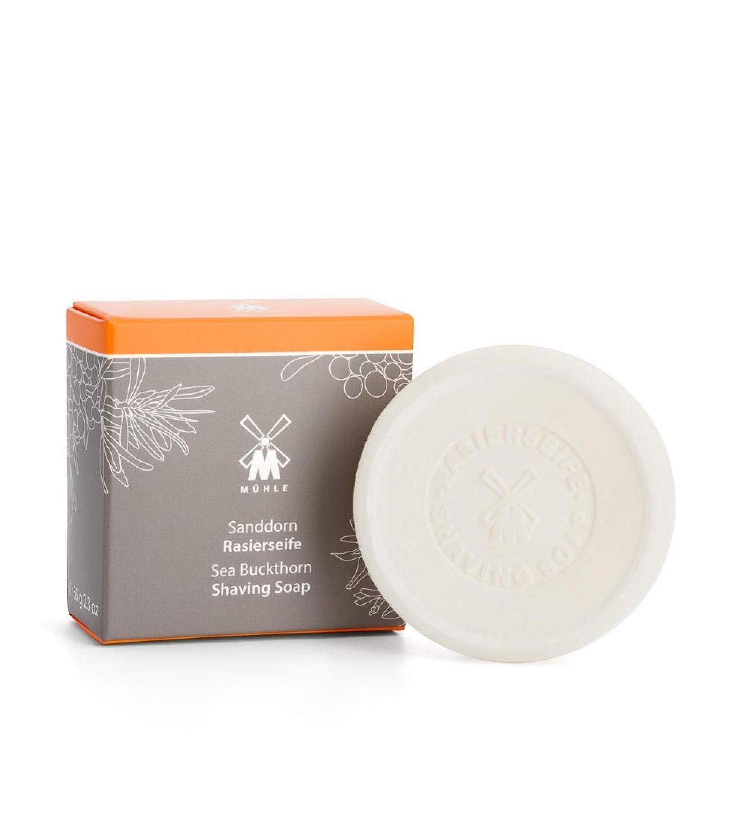 M HLE Sea Buckthorn Shaving Soap - Fruity & Fresh - 65g for All Skin Types - International Shipping Available - Buy Online on GoSupps.com