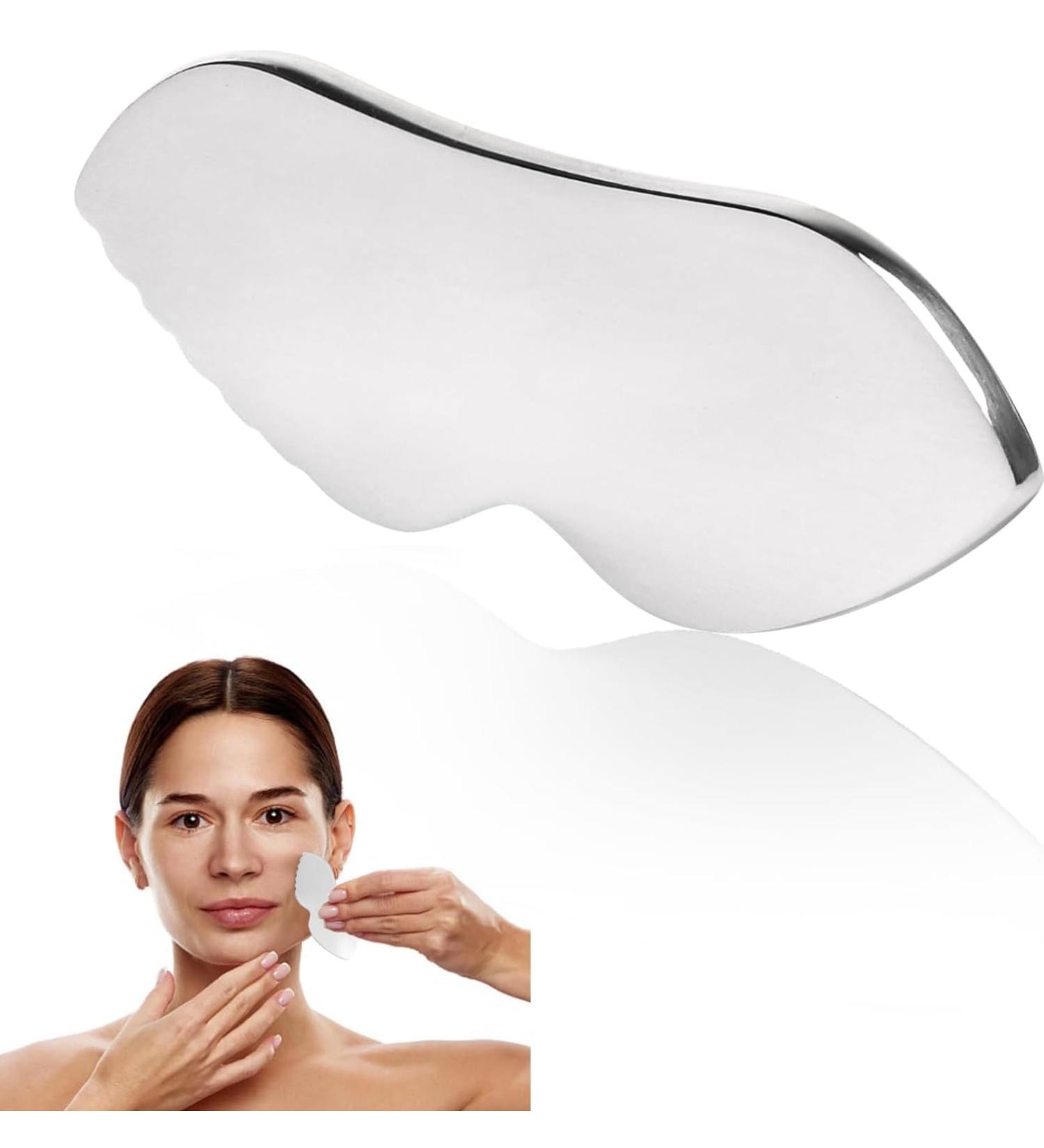 1 PCs Gua Sha stainless steel Body Gua Sha Gua Sha Stein Stainless Steel Facial Shaving Gua Sha Schaber Guasha facial tool Gua Sha Face Schaber Beauty tool Gua Sha facial tools