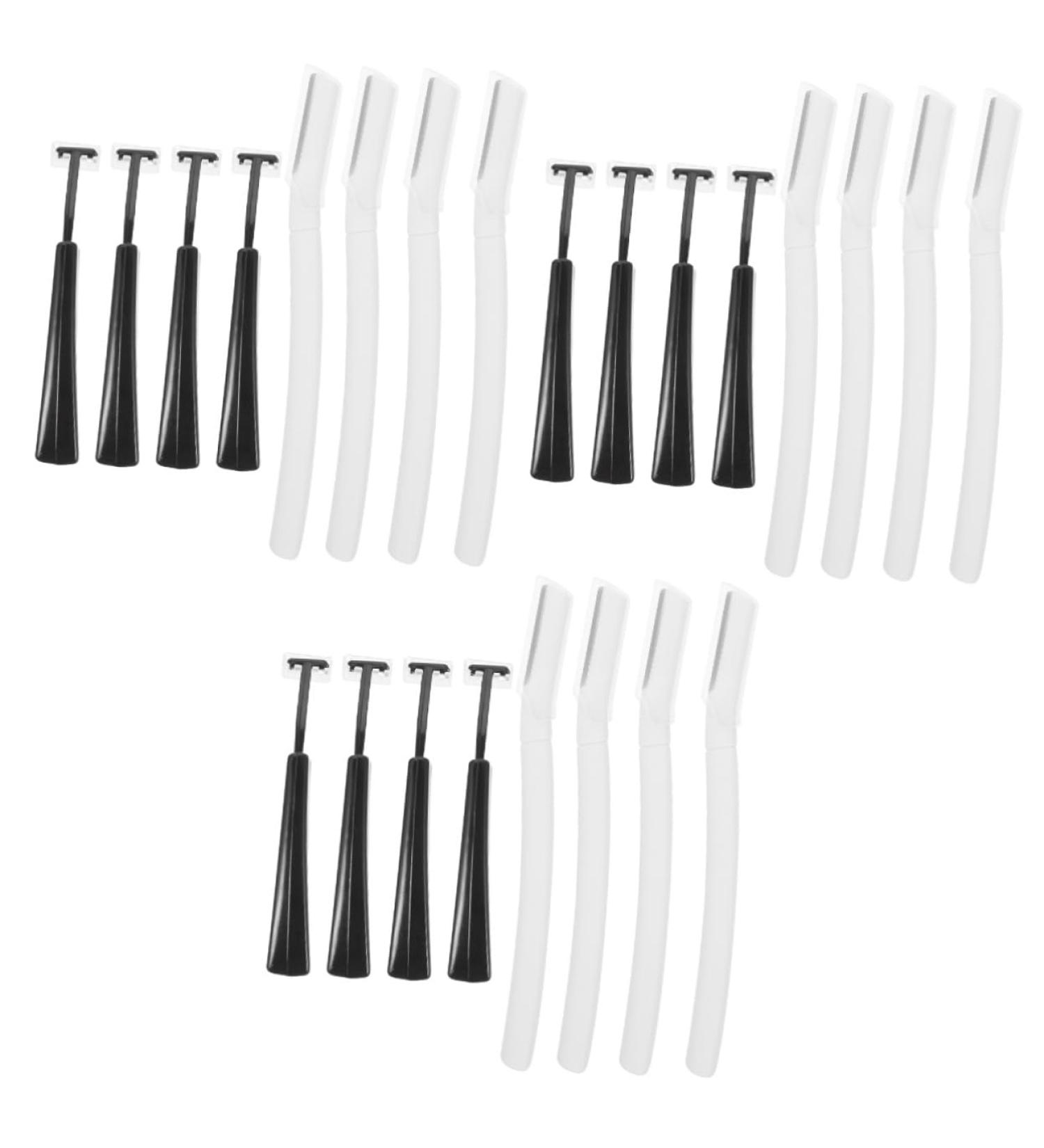 FRCOLOR 12 Sets Portable Eyebrow Trimmer Kit - Stainless Steel Razors & Scissors for Men & Women - Perfect Facial Grooming Accessories - Buy Online on GoSupps.com