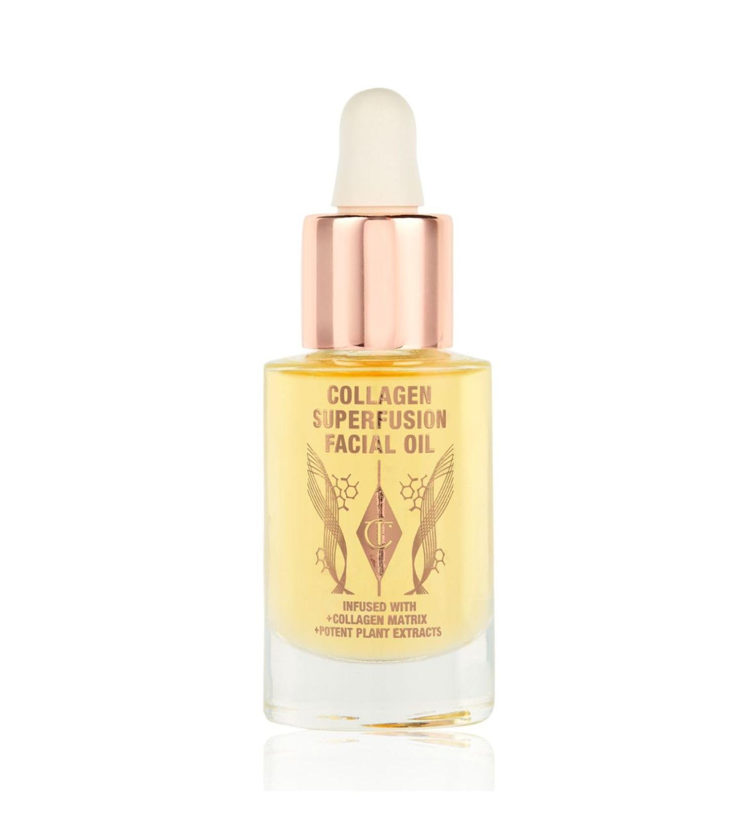 Charlotte Tilbury Collagen Superfusion Face Oil - Skin-Nourishing Collagen Facial Oil for a Glowing Plump & Healthier-Looking Complexion - Enriched with Essential & Superfood Oils 1.01 Fl Oz (Pack of 1) - Buy Online on GoSupps.com