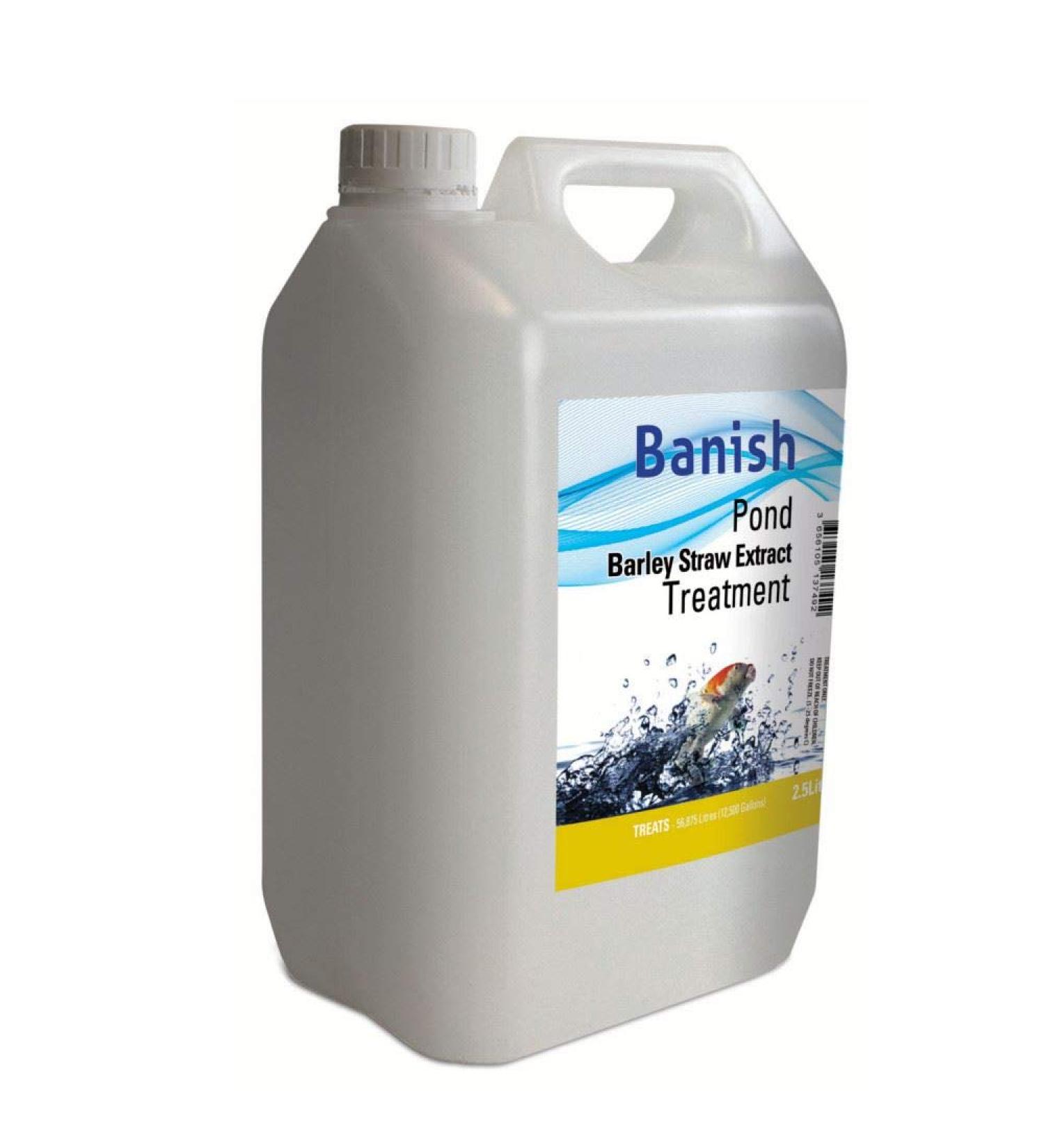 Banish Barley Straw Extract Pond Treatment 2.5 Litre - Treats 56875 Litres