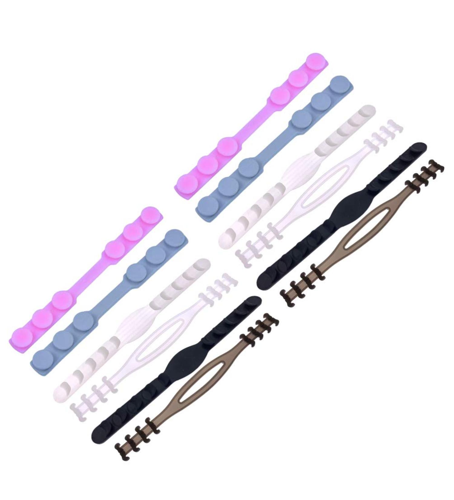 Exceart 12-Piece Adjustable Ear Cord Protective Mask Buckle Set Universal Plastic Ear Hooks for Comfortable Wear - Buy Online on GoSupps.com