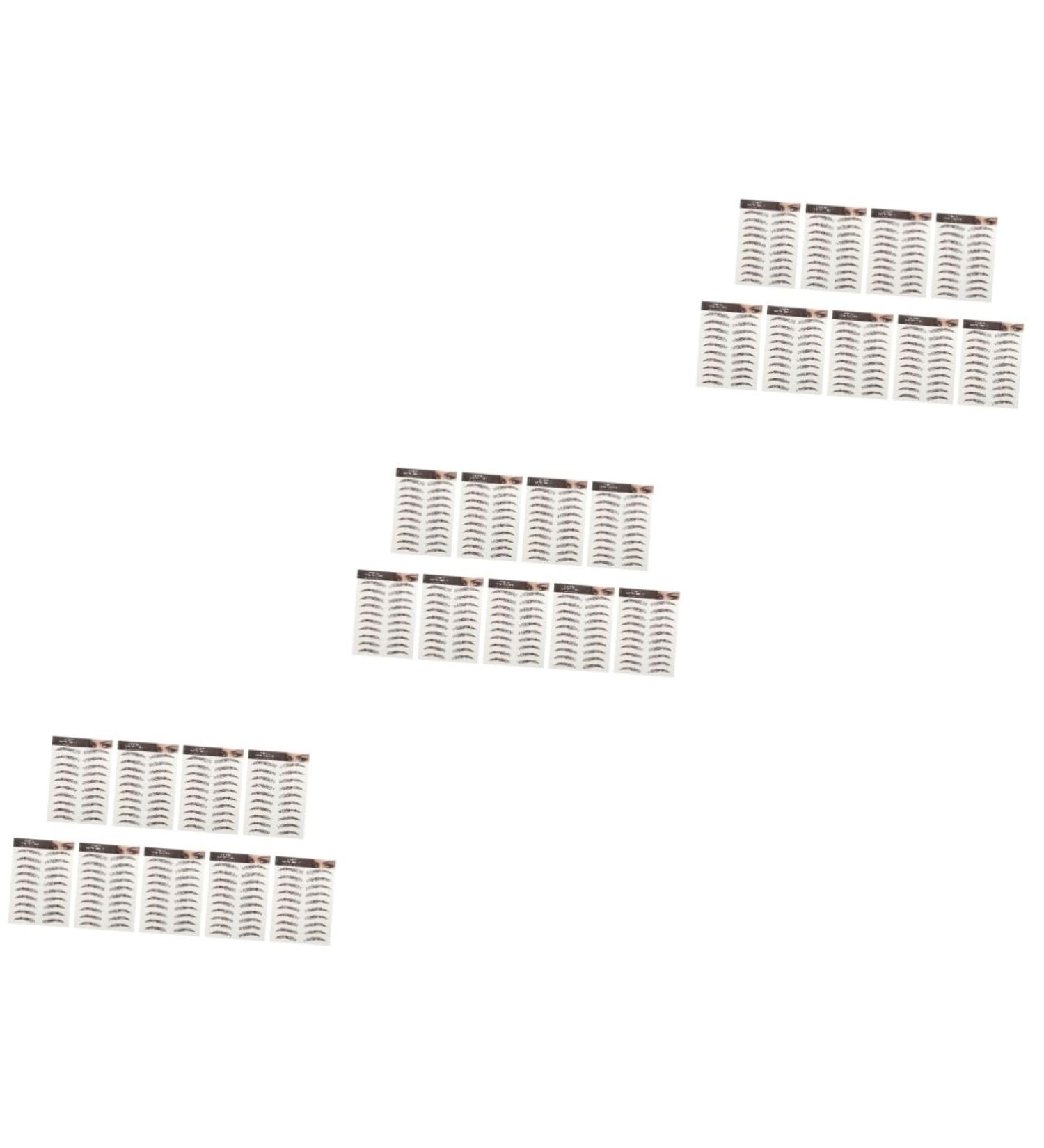 FOMIYES 27 Sheets Waterproof Eyebrow Stickers Make up Kit Fake Eyebrow Sticker Temporary Brow Tattoos Hair - Buy Online on GoSupps.com