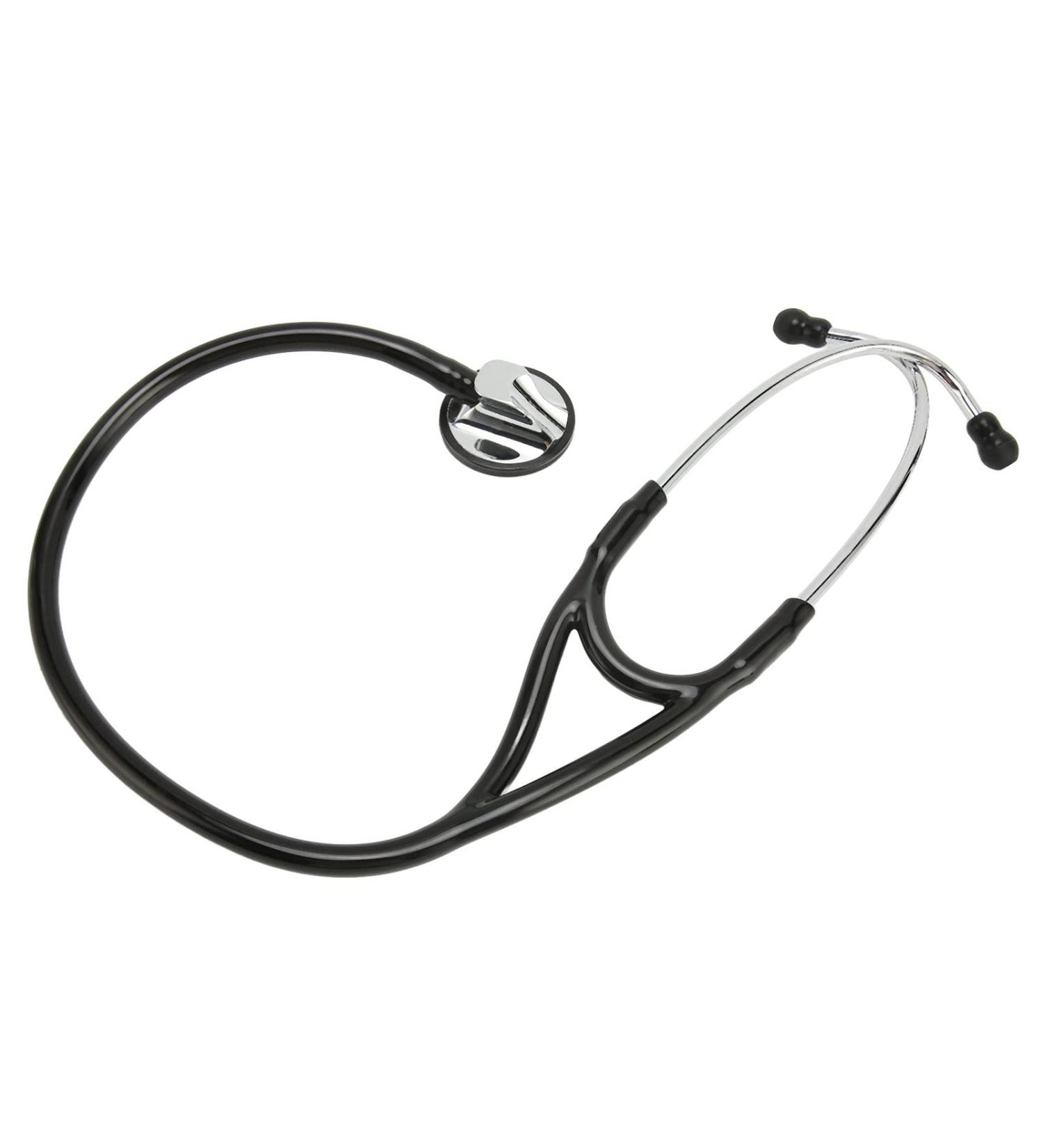Professional Single Head Cardiology Stethoscope for Nurses & Doctors - Black | International Shipping Available - Buy Online on GoSupps.com