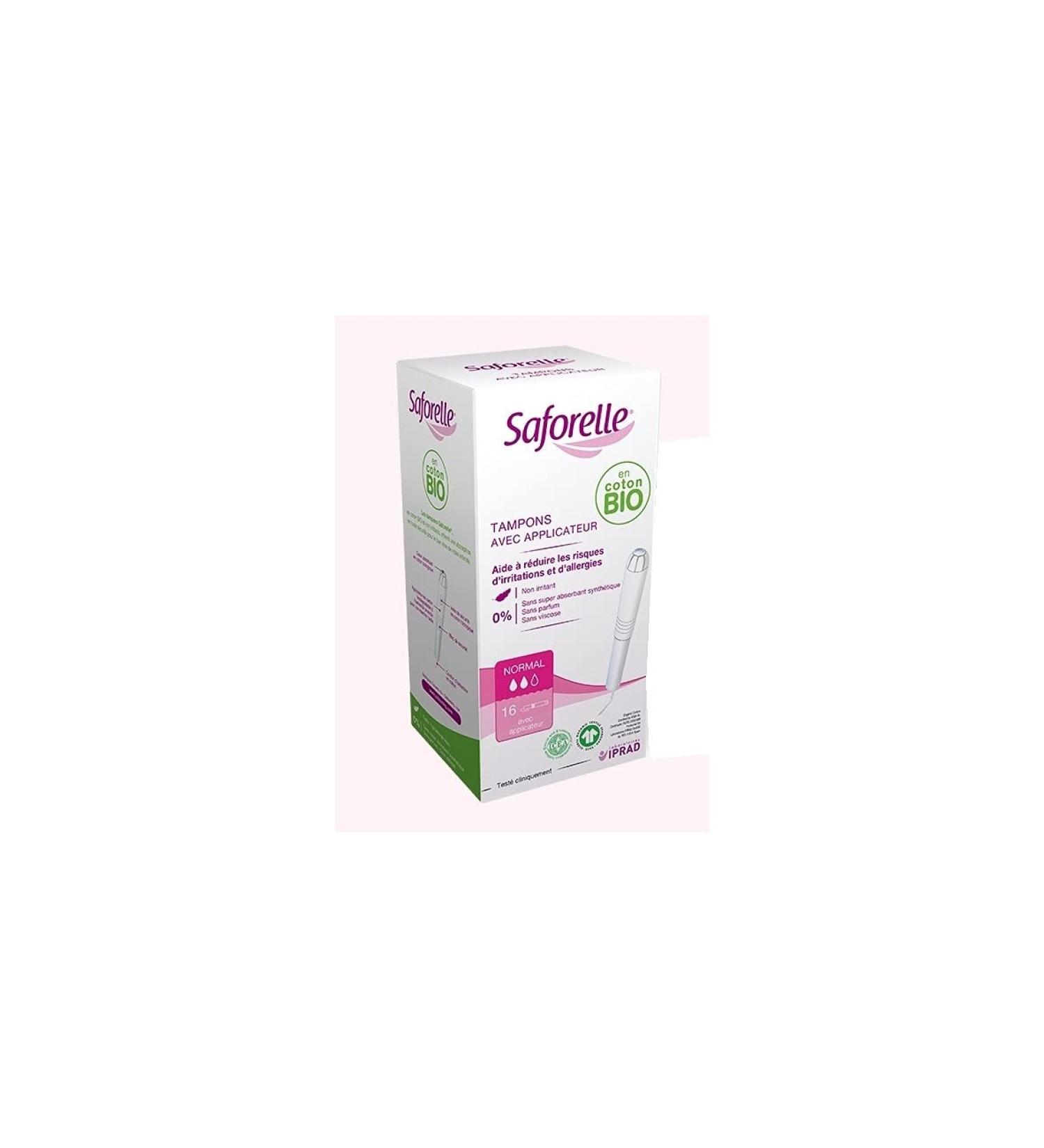 Saforelle Cotton Protect 16 Tampons with Normal Applicators 16 Units (Lot of 1)