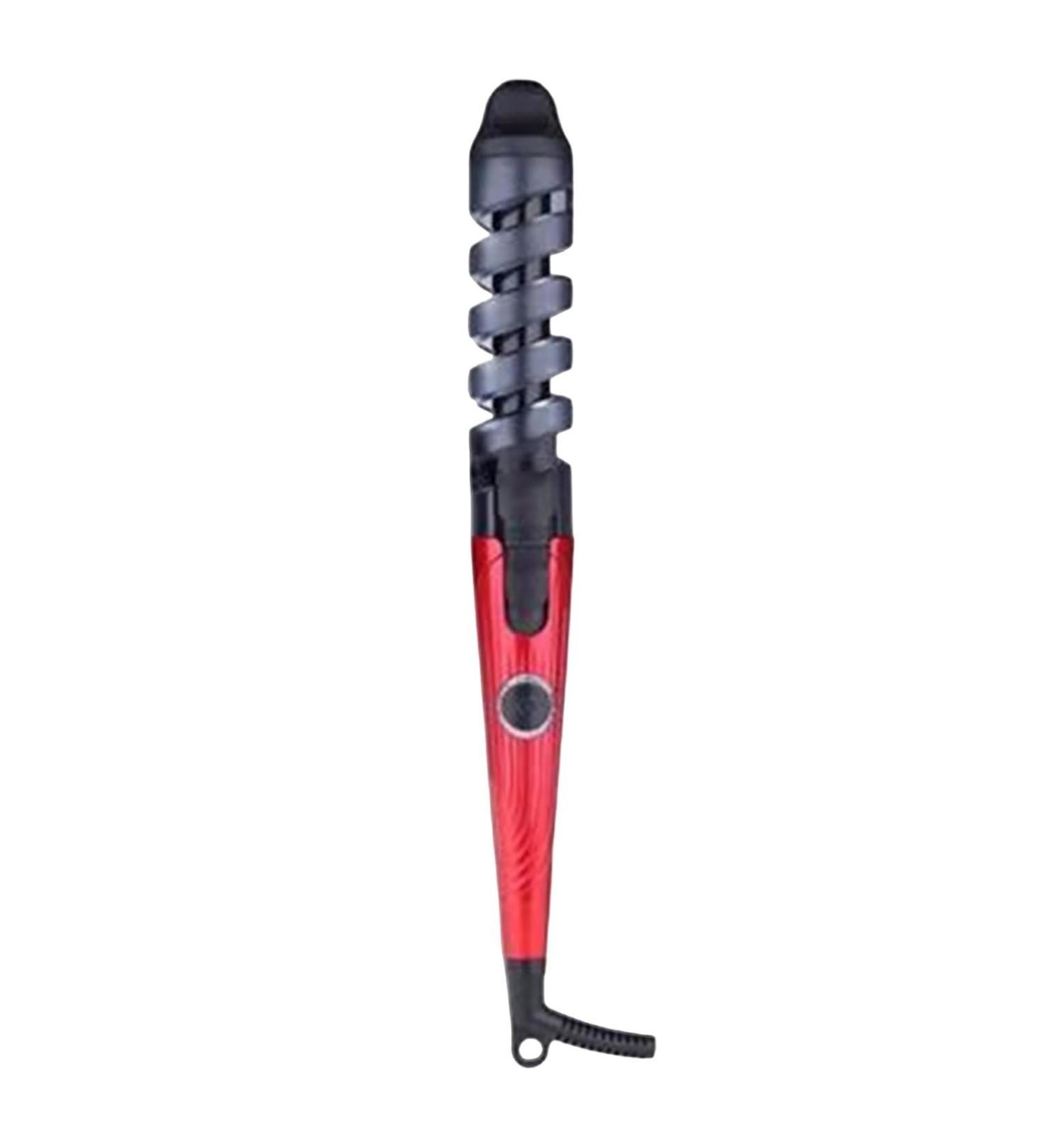 Buy Portable Electric Hair Curler Ceramic Spiral Curling Wand for Home Styling (Red One Size - Buy Online on GoSupps.com