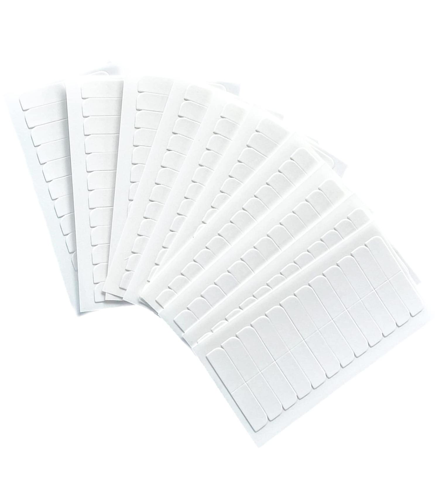 120 Double Sided Hair Extension Tape Tabs - USA White Adhesive Tapes for 12 Inch Tape-in Extensions - 4 x 0.8 cm 120PCS - Buy Online on GoSupps.com