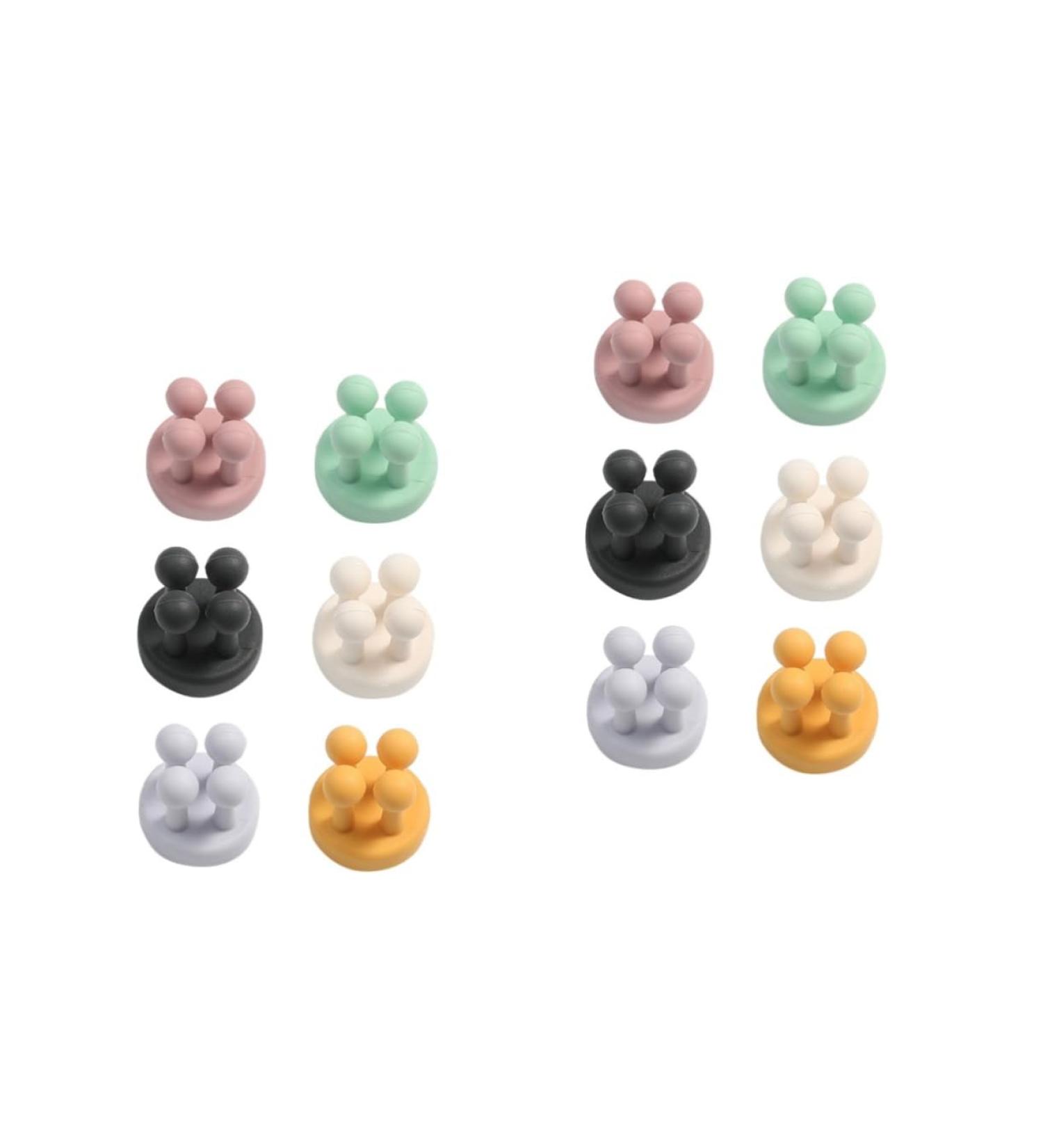 Zerodeko 12-Pack Shaving Hooks - Versatile Toothbrush & Razor Holders for Bathroom & Office - Multi-Purpose Door & Shower Wall Hooks - Buy Online on GoSupps.com