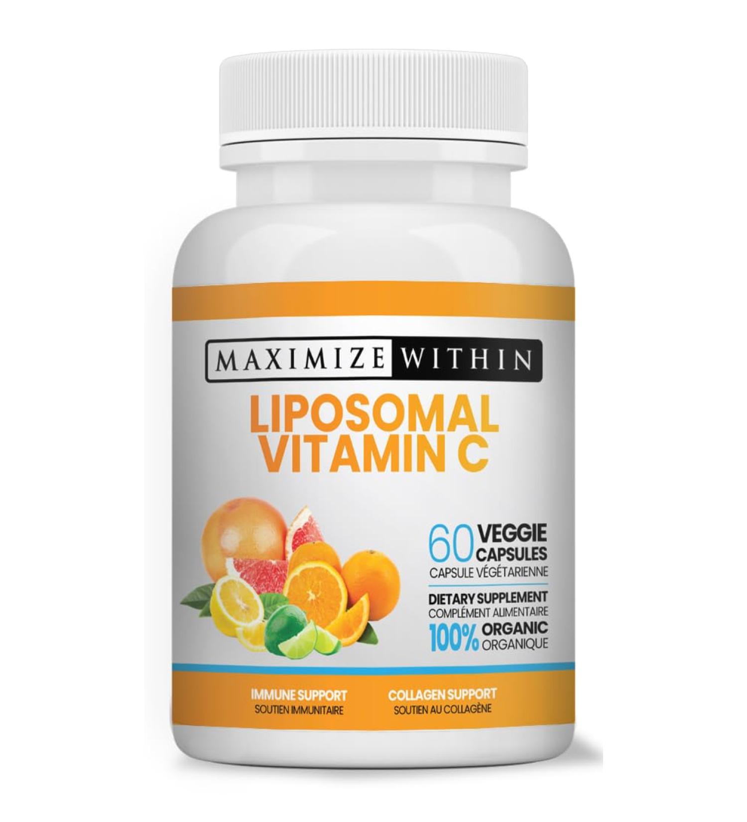 Maximize Within Liposomal Vitamin C Capsules - Enhanced Absorption 60 Count - Buy Online on GoSupps.com