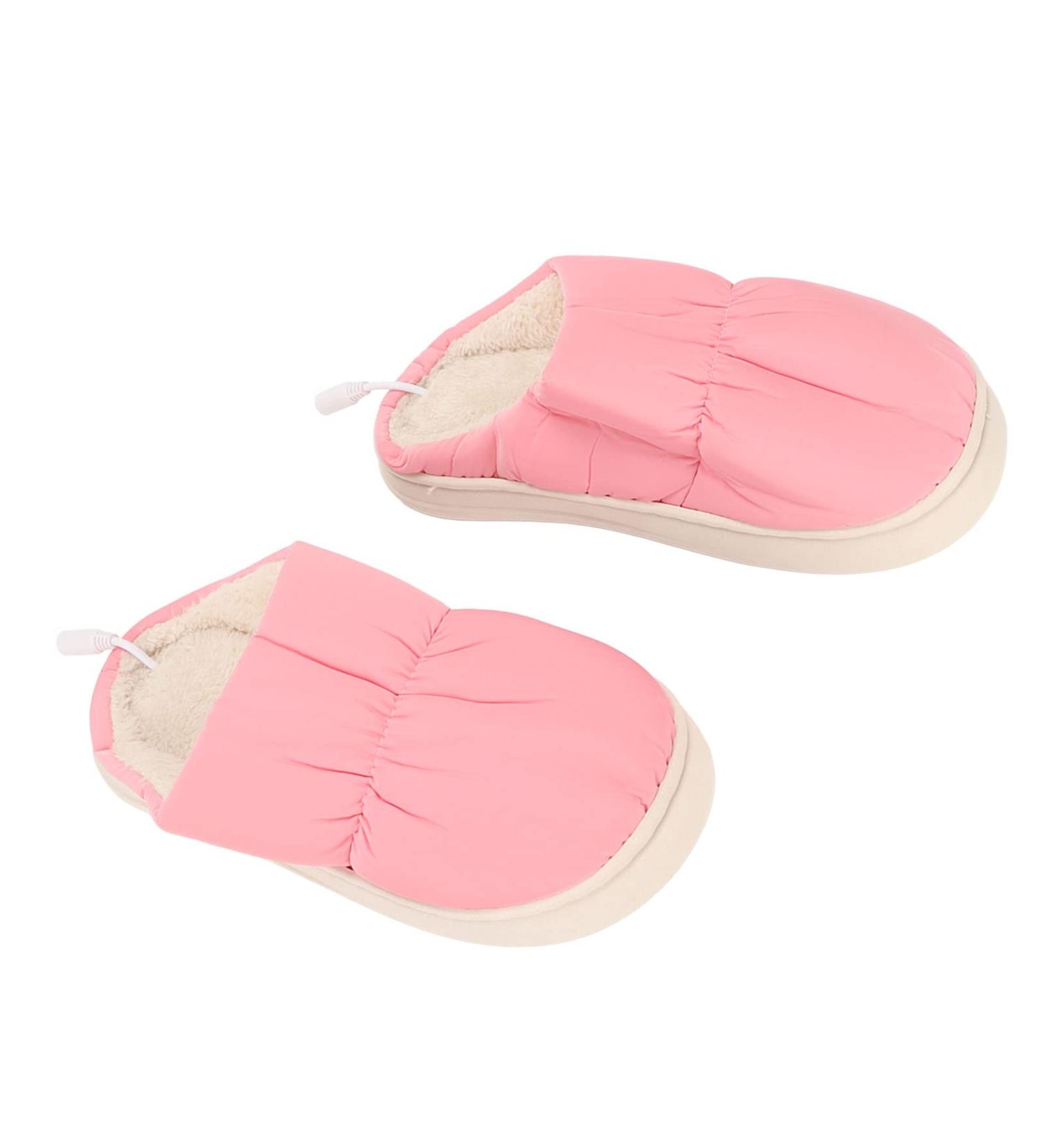 Buy Electrically Heated Slippers for Men & Women | USB Foot Warmers | Comfortable Cold Weather Heating Shoes in Pink | Prevent Slipping - Buy Online on GoSupps.com