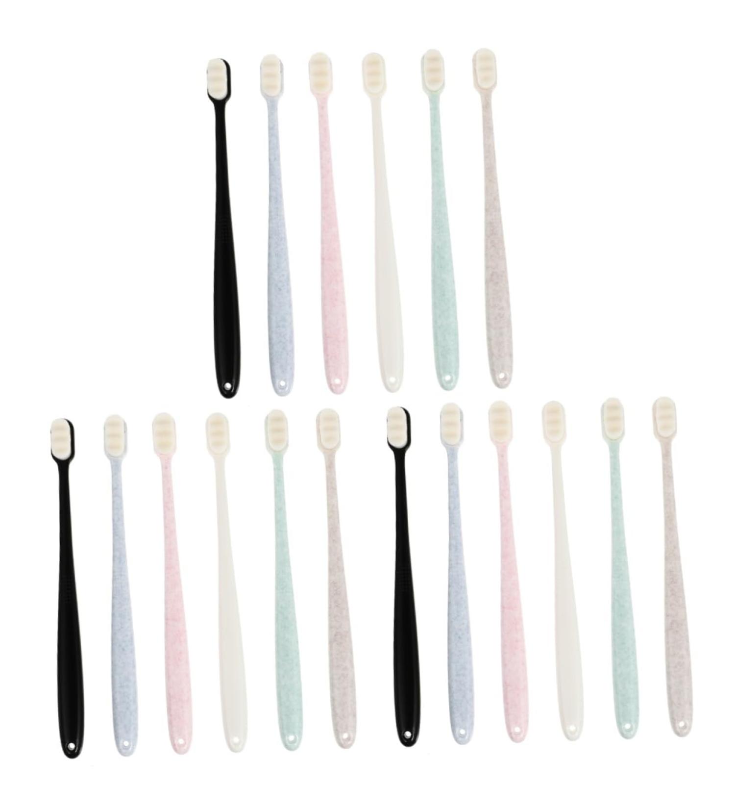 FRCOLOR 18 pcs Toothbrush & Dental Floss Set for Kids & Adults - Wavy Style Toothbrush Protective Bath Set Cleaning Brushes for All Ideal for Pregnant Women - Bulk Dental Care - Buy Online on GoSupps.com