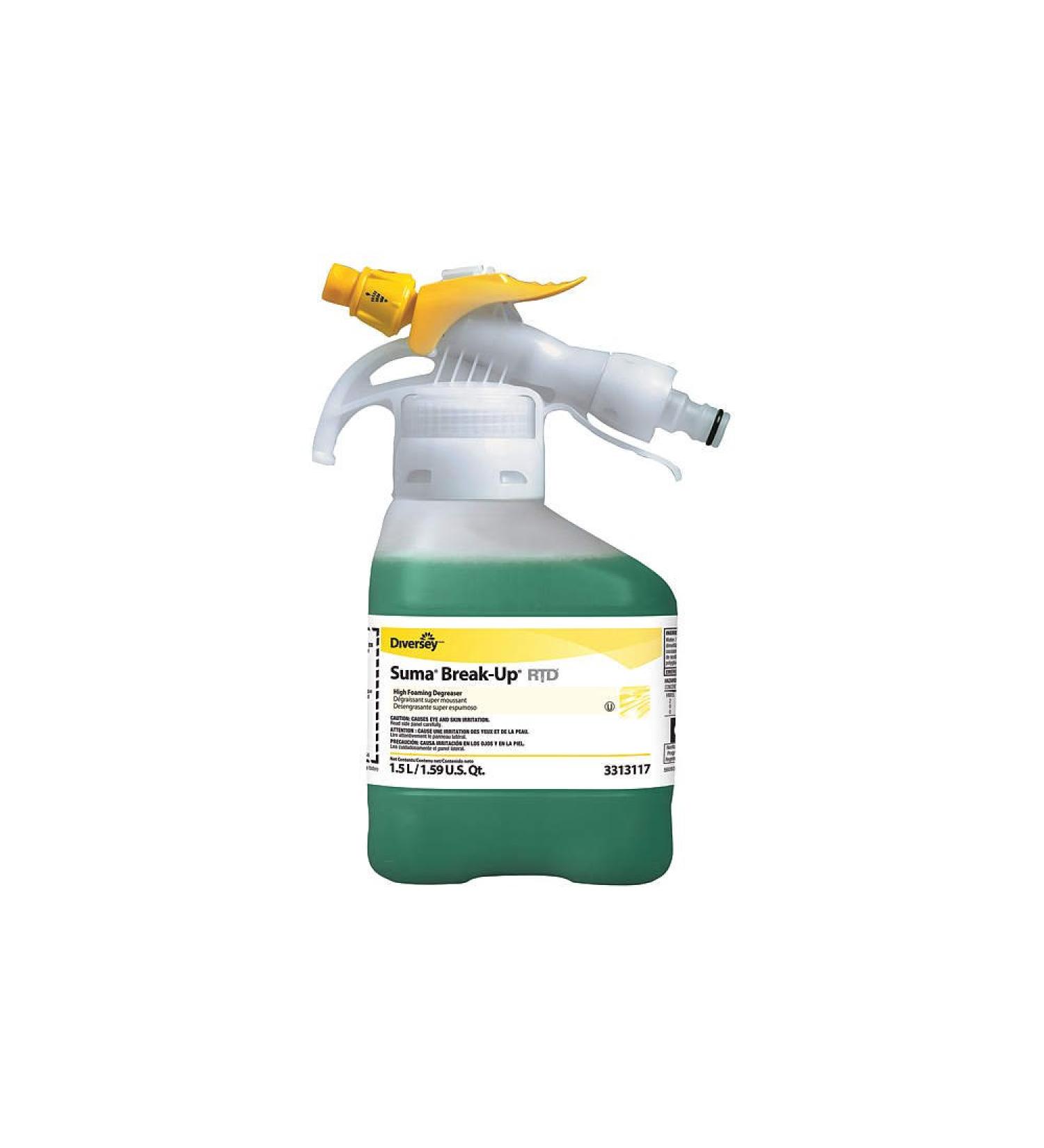 Diversey Suma Break-Up High Foaming Degreaser (1.5-Liter 2-Pack) 52.7 Fl Oz (Pack of 2)
