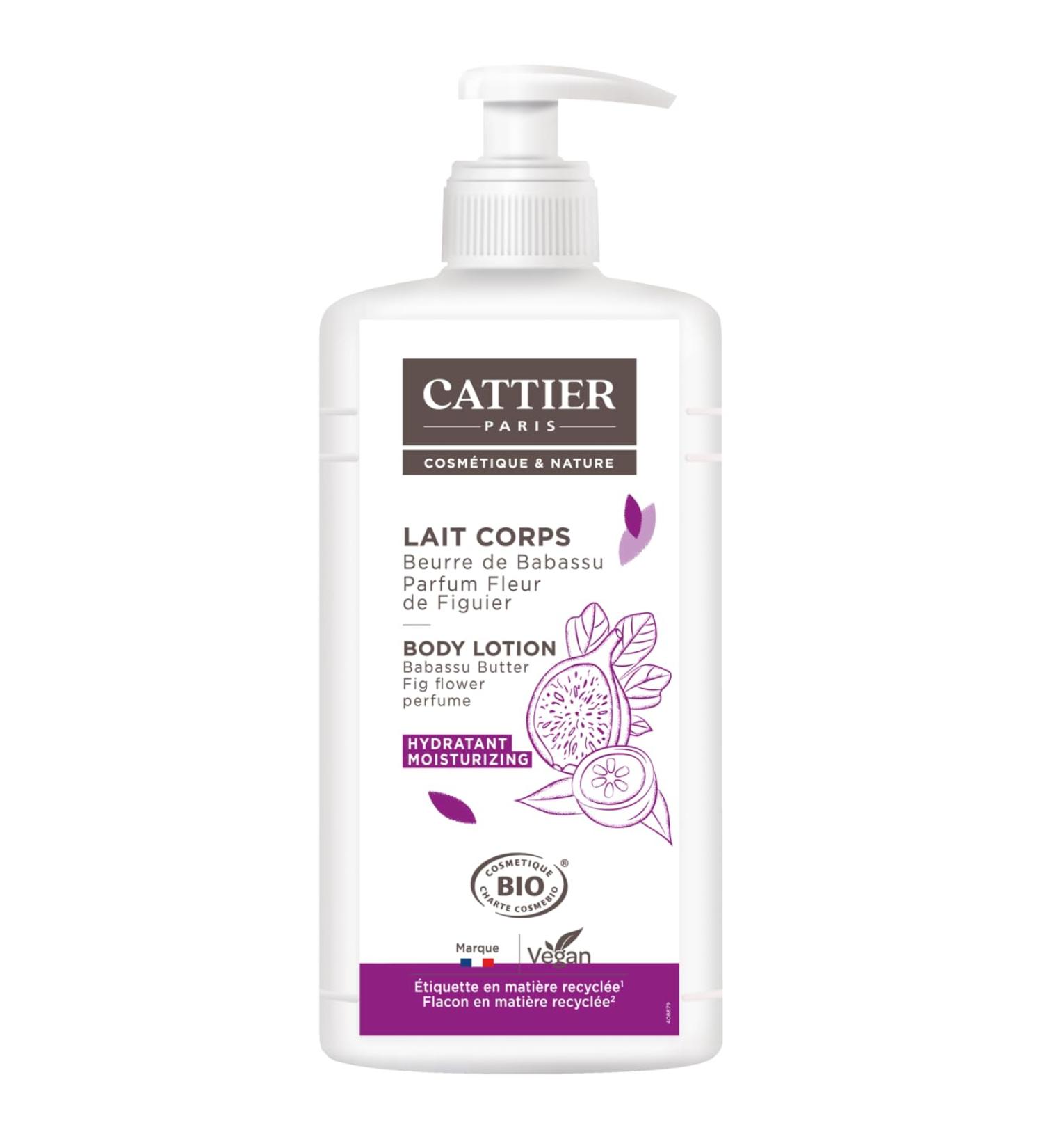 Cattier Hydratant Lait Corps Parfum Fleur de Figuier 500ml