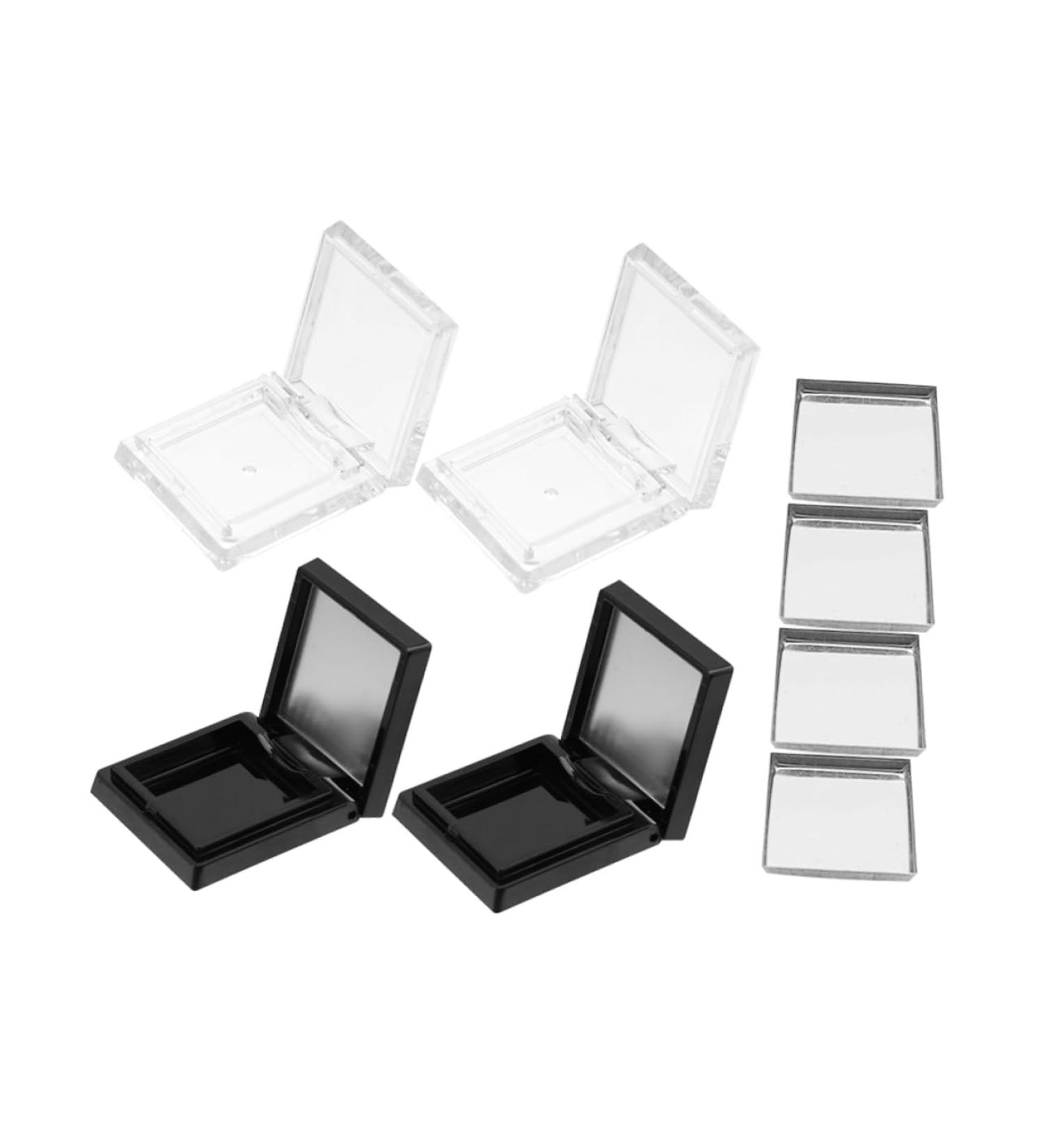 FRCOLOR 3 Sets Empty Eye Shadow Box - Refillable Blusher Powder Trays & DIY Lipstick Cases - Magnetic Red Palette for Cosmetics - 3.6x3.5cm - Buy Online on GoSupps.com