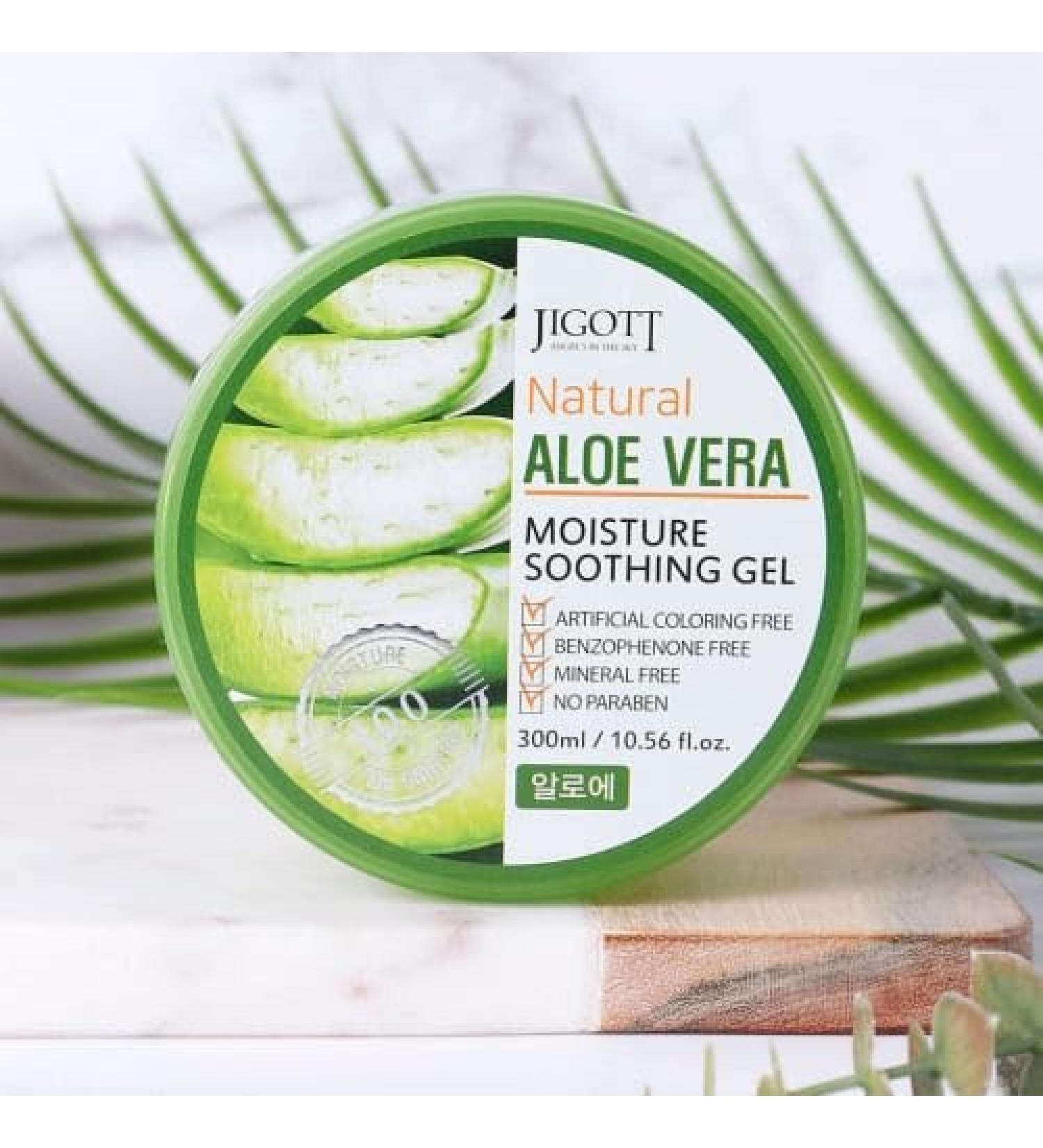 Ekais K-Beauty Aloe Vera Soothing Gel 300ml Hydrating Aloe Moisturizer for Face & Body Lightweight Non-Greasy After Sun Calming Gel
