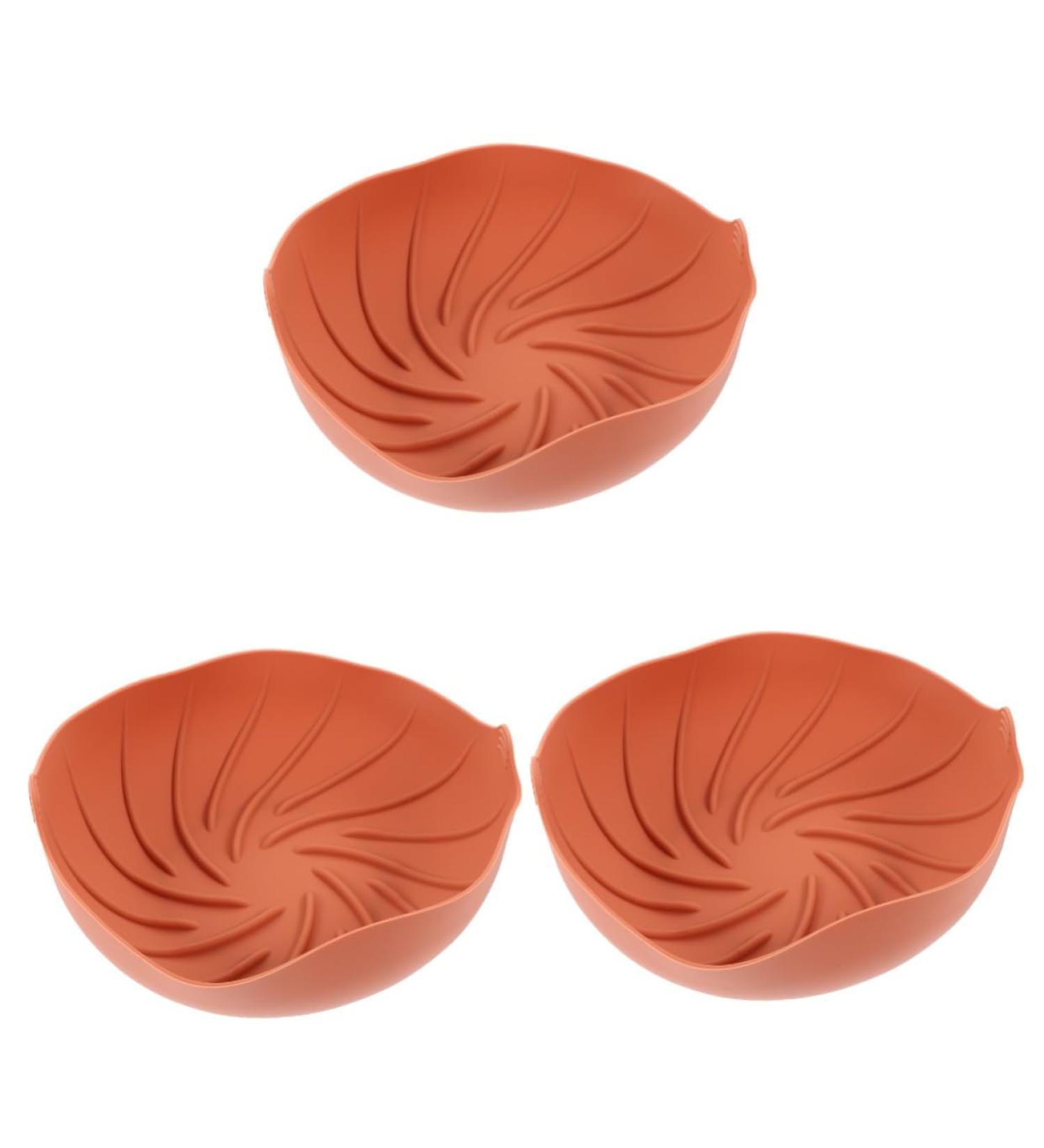 Alipis 3pcs Silicone Pan Holder Airfryer Roasting Pans for Ovens Air Fryer Silicone Pots Accessories Rosyx3pcs 20X20X7CMx3pcs - Buy Online on GoSupps.com