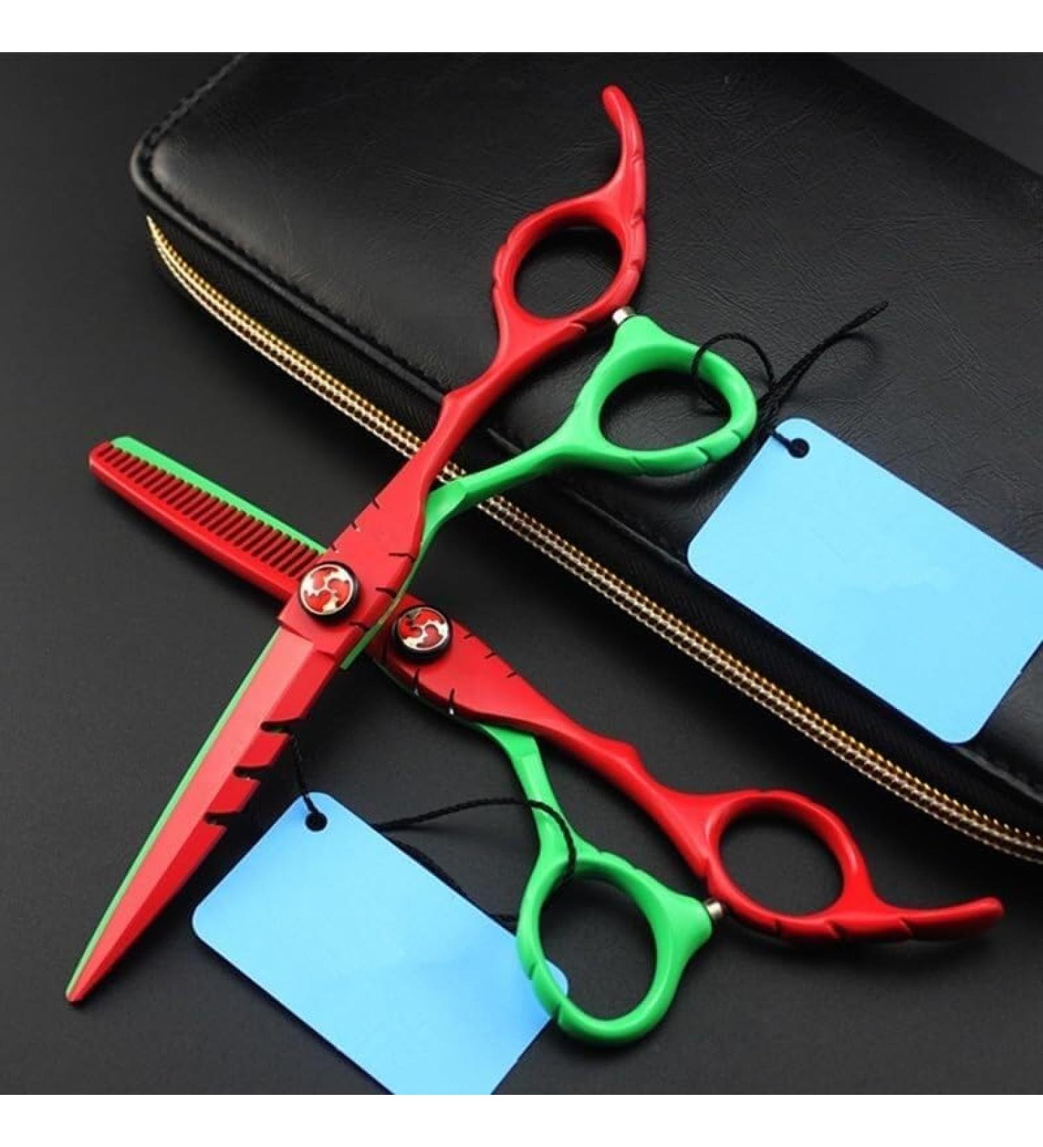 Professional 6 Inch Hair Cutting Scissors Set | Barber Haircut & Thinning Shears for Precision Hairdressing - Buy Online on GoSupps.com