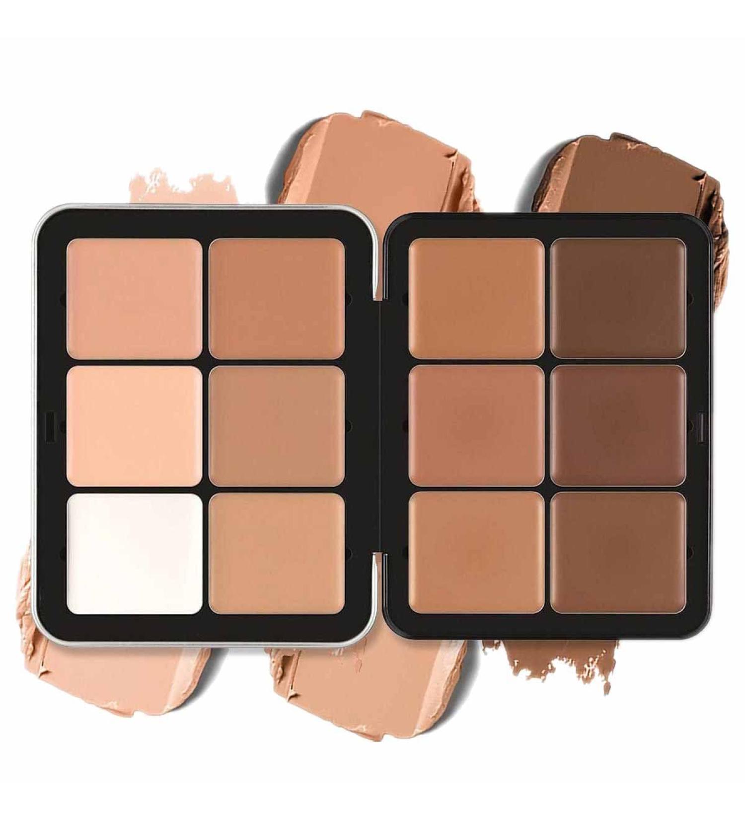 Concealer Palette Cream Blush Palette Contour and Highlight Blush Palette 12 Colors Makeup Concealer Foundation Contouring Kit Long-Lasting Makeup for Flawless Skin (B) - Buy Online on GoSupps.com