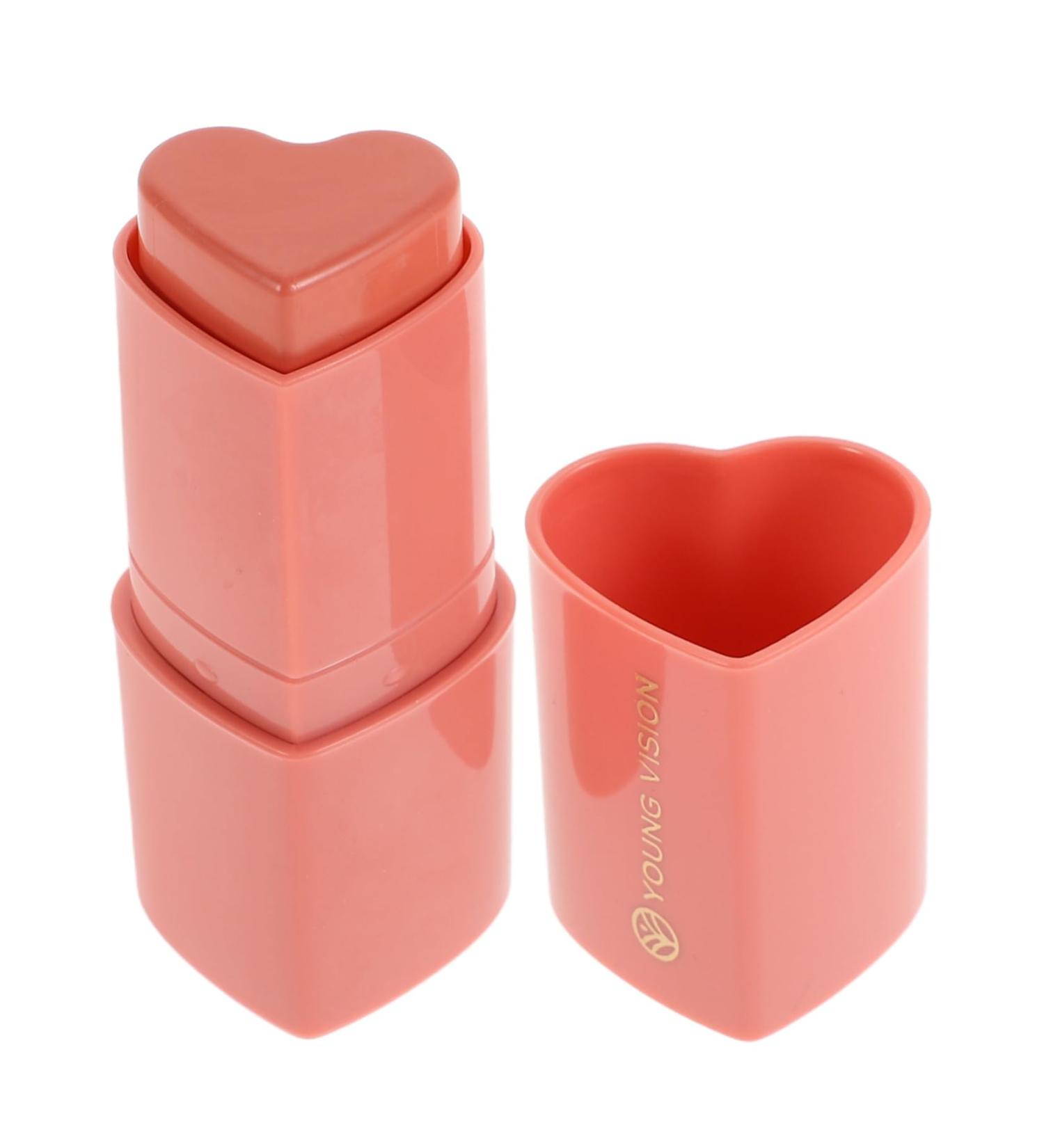  Ipetboom Ipetboom Heart-Shaped Blush Stick Cream Blush for Cheeks and Lips Waterproof Contour and Highlighter Easy to Blend Lightweight Non-Greasy Makeup - Buy Online on GoSupps.com