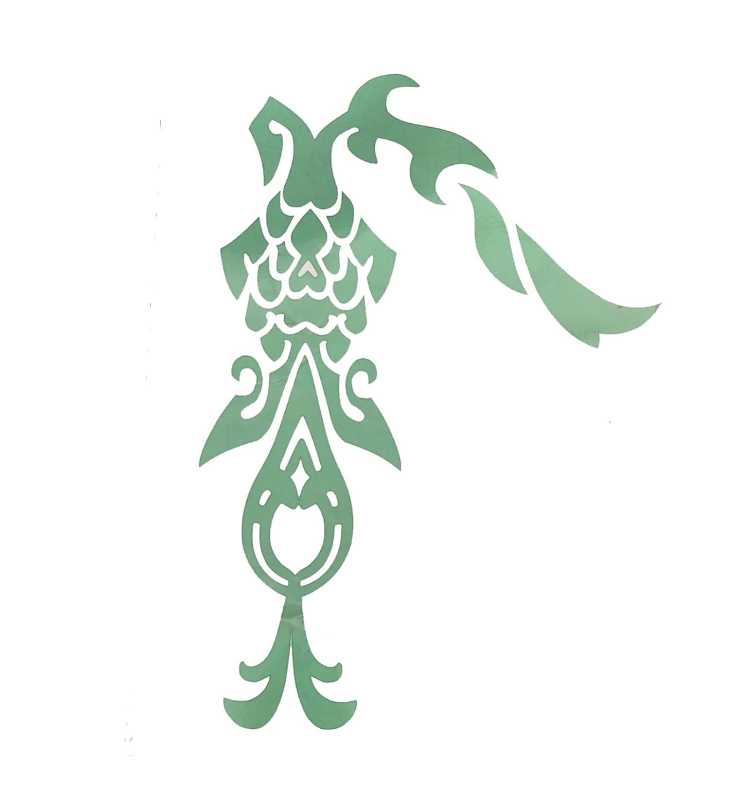 AwwwCos Genshin Impact XIAO Halloween Cosplay Temporary Tattoos Tattooing Body Stickers for Costumes 36CM