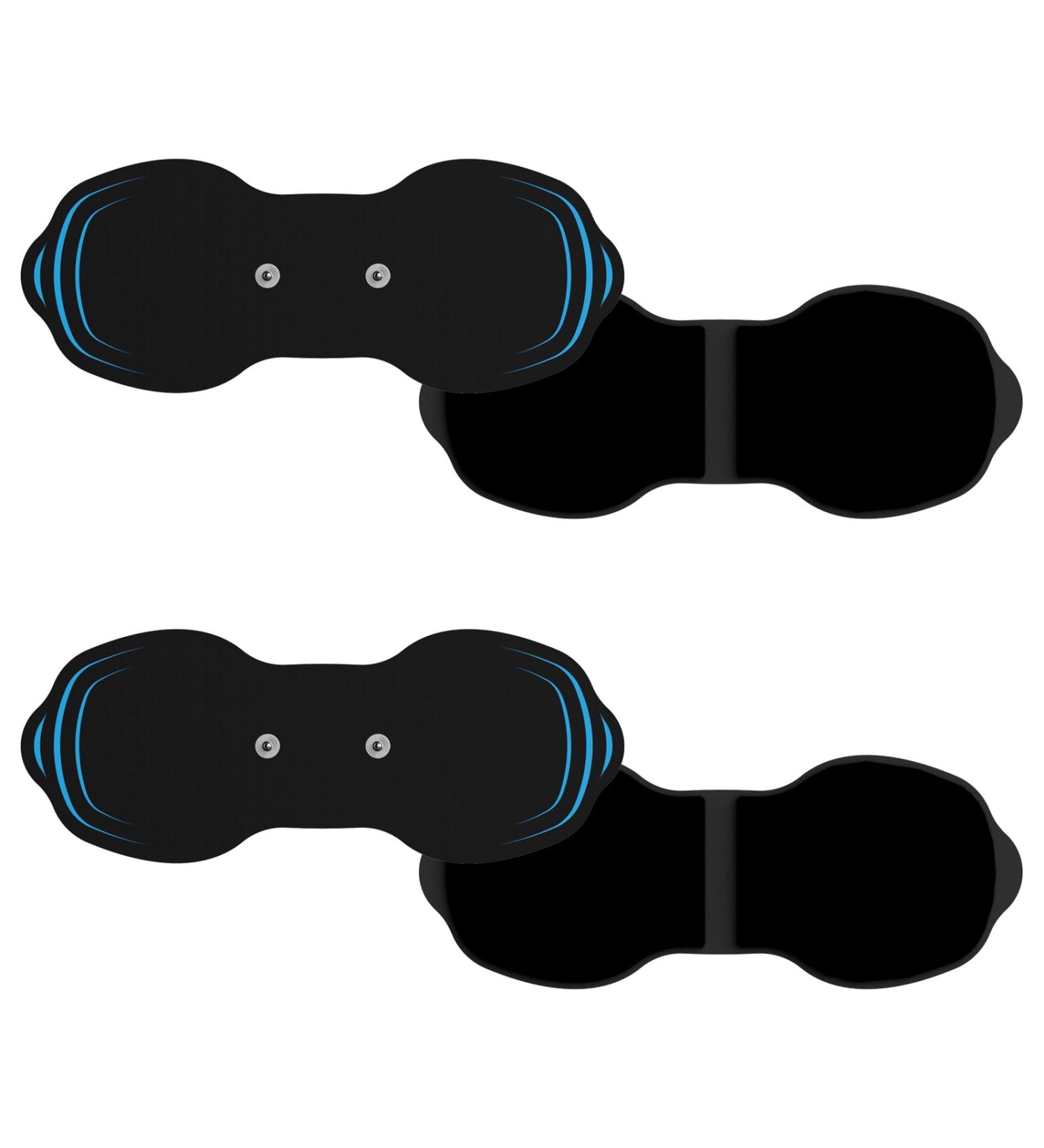 Wireless Tens Unit Electrode Pads 4 Pack - 7.14 in" x 2.9 in" Premium Quality Tens Unit Replacement Pads - Standard 3.5mm Snap-on Connectors Tens Unit Pads - Compatible with Most Tens Unit