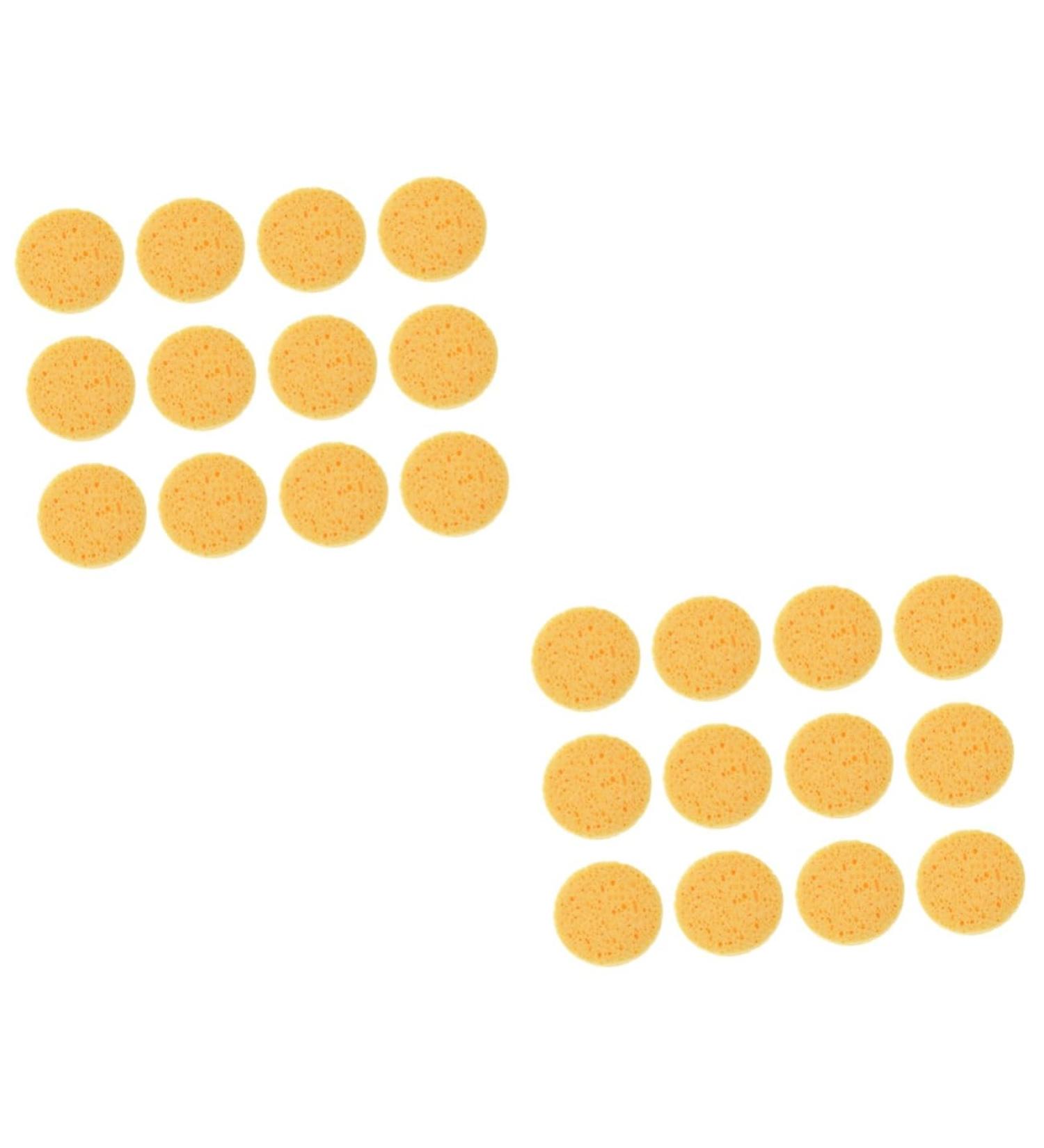 FRCOLOR 24 Pcs Face Cleaning Puff & Sponge Set - Premium Cellulose Face Pads for Gentle Cleansing - Perfect Makeup Remover & Skin Care Accessory - Buy Online on GoSupps.com