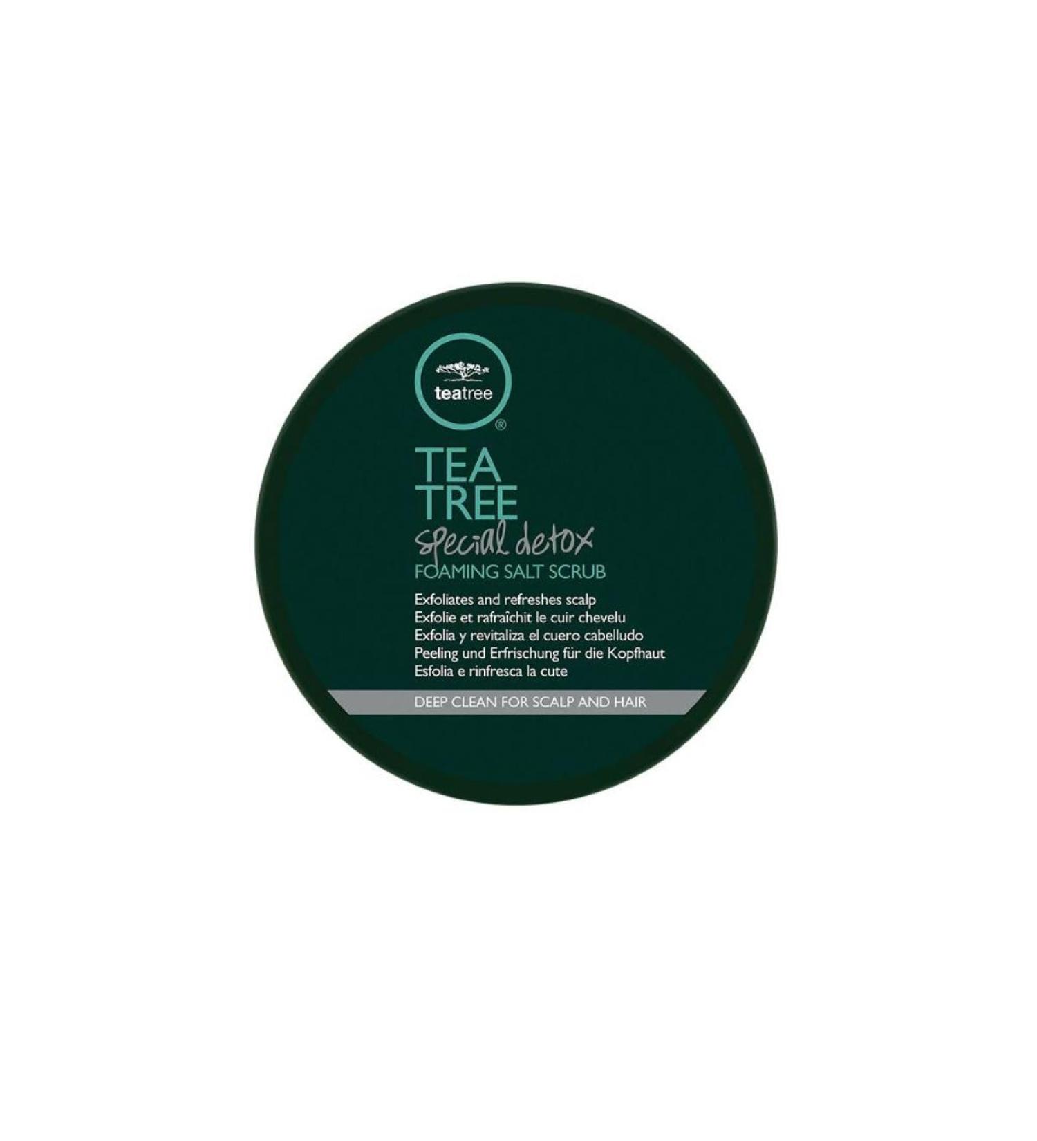 Tea Tree Special Detox Foaming Salt Scrub - Exfoliates & Refreshes Scalp for All Hair Types - 6.5 oz | International Shipping Available - Buy Online on GoSupps.com