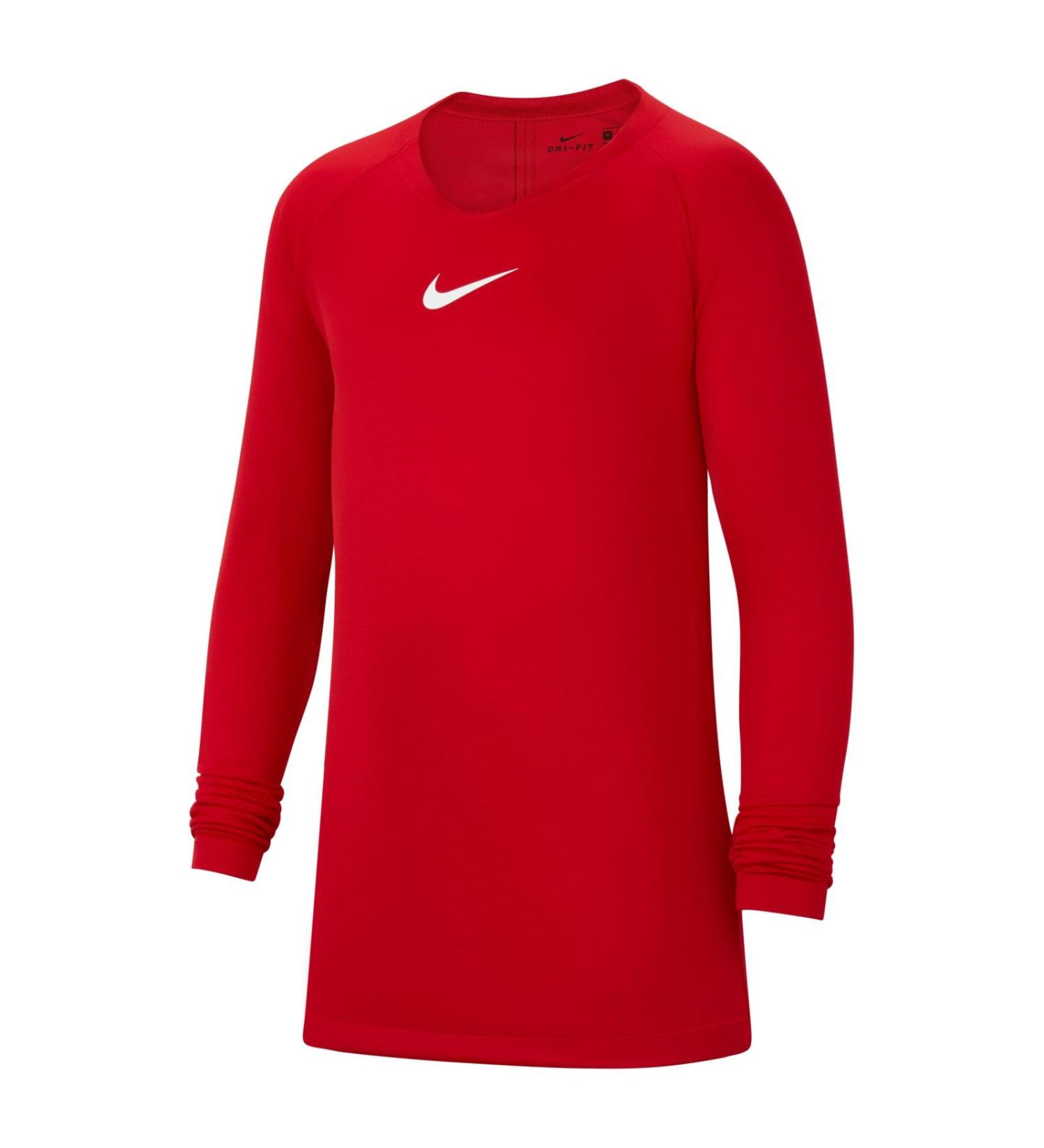 Nike Boys Park First Layer Top | Kids Thermal Long Sleeve Top | M Red - Shop Now & Enjoy Worldwide Shipping - Buy Online on GoSupps.com
