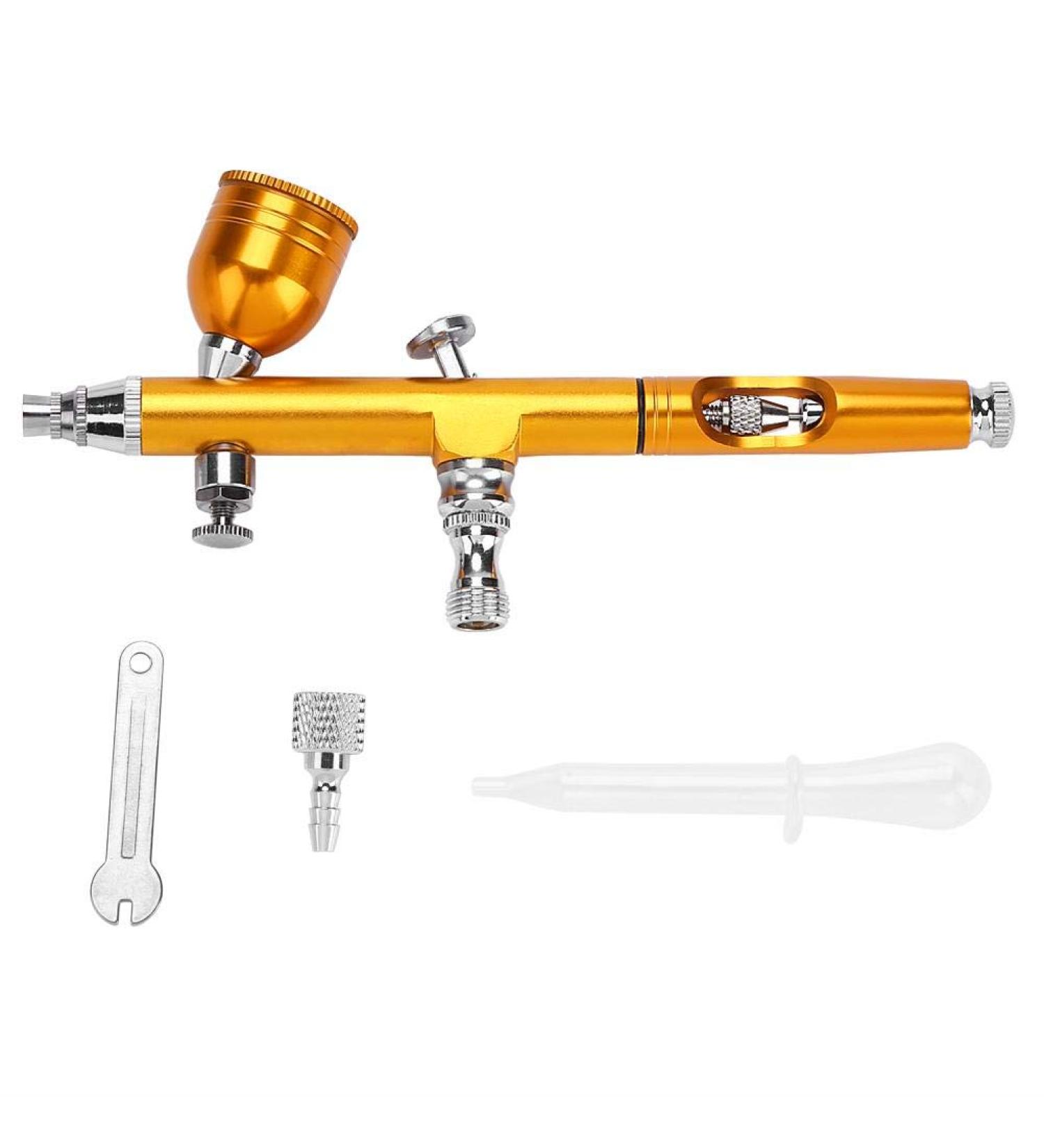 0.2mm Oxygen Spray Gun for Professional Airbrush Kit - Gold | Facial Moisturizing & Pore Cleansing Tool - Buy Online on GoSupps.com