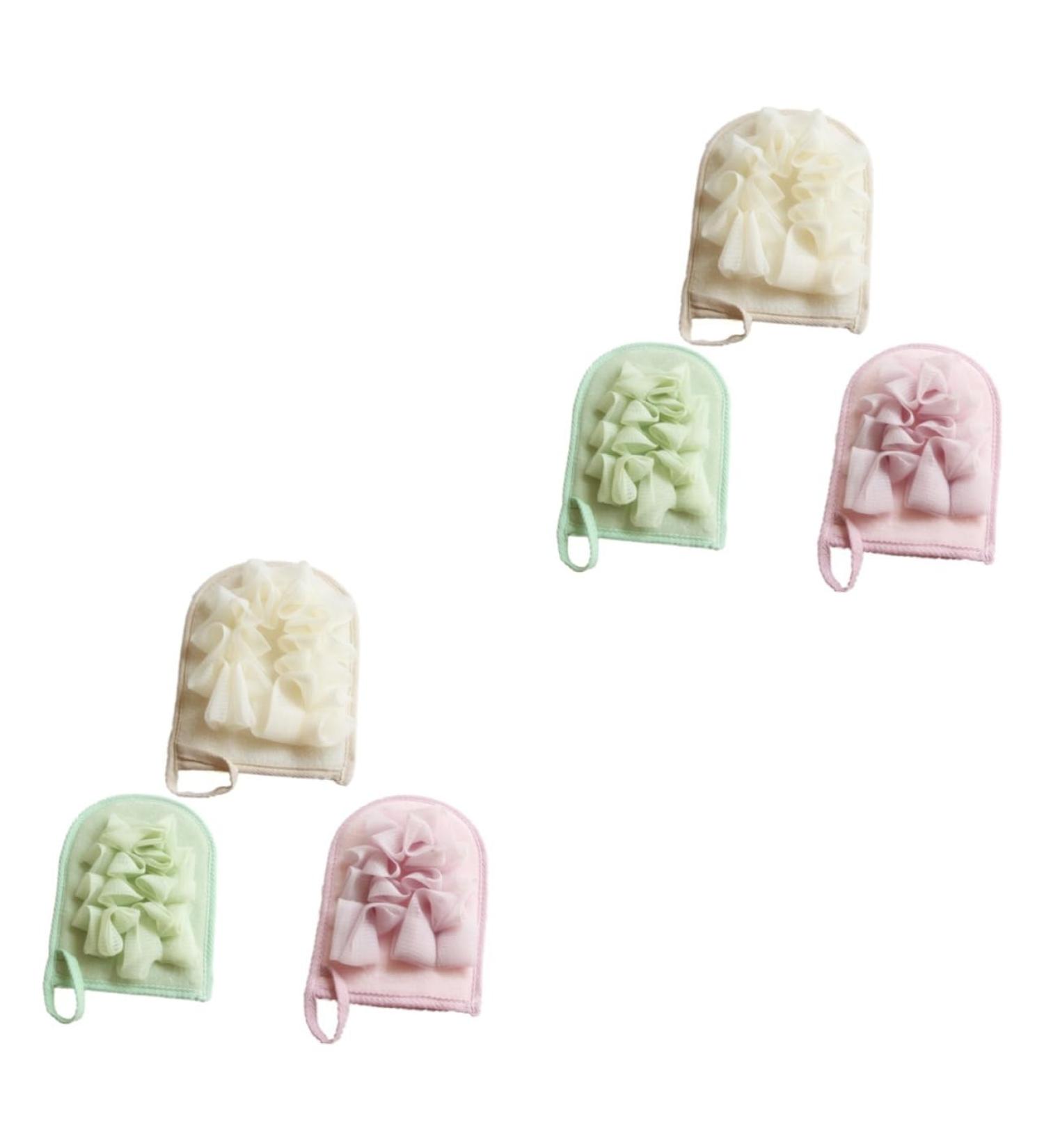 Beaupretty Baby Mitts & Sponge Set - Soft Bathing Gloves for Infants | 2pcs Baby Bath Mittens - Gentle Shower Sponges for Baby Care - Buy Online on GoSupps.com