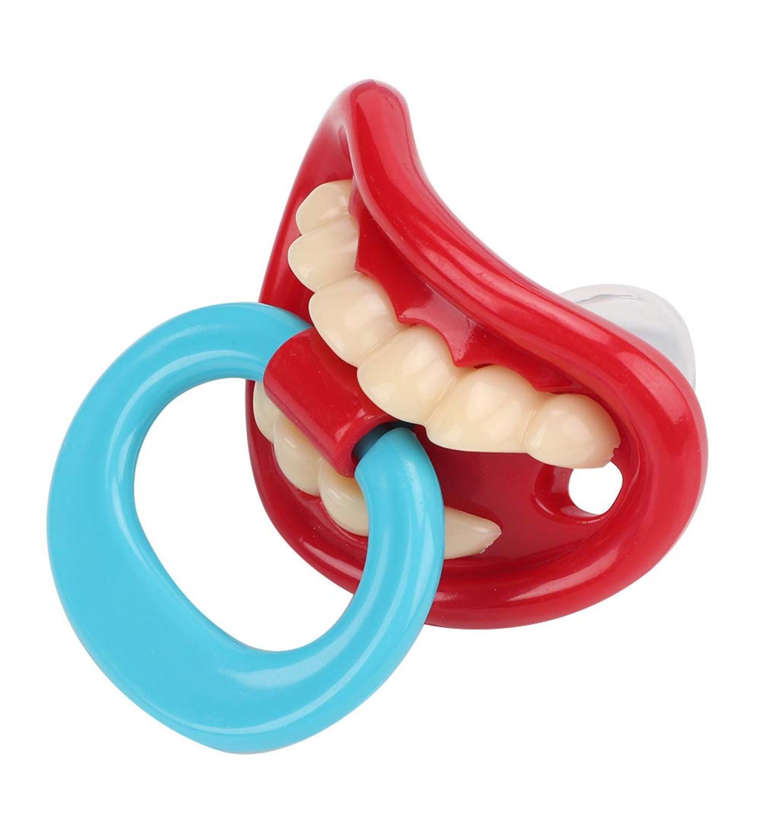 Zerodis Baby Funny Dummy Pacifier - BPA Free Silicone Nipple for Newborns & Toddlers | Cute Kissable Lips & Anti-Off Design | International Shipping Available - Buy Online on GoSupps.com