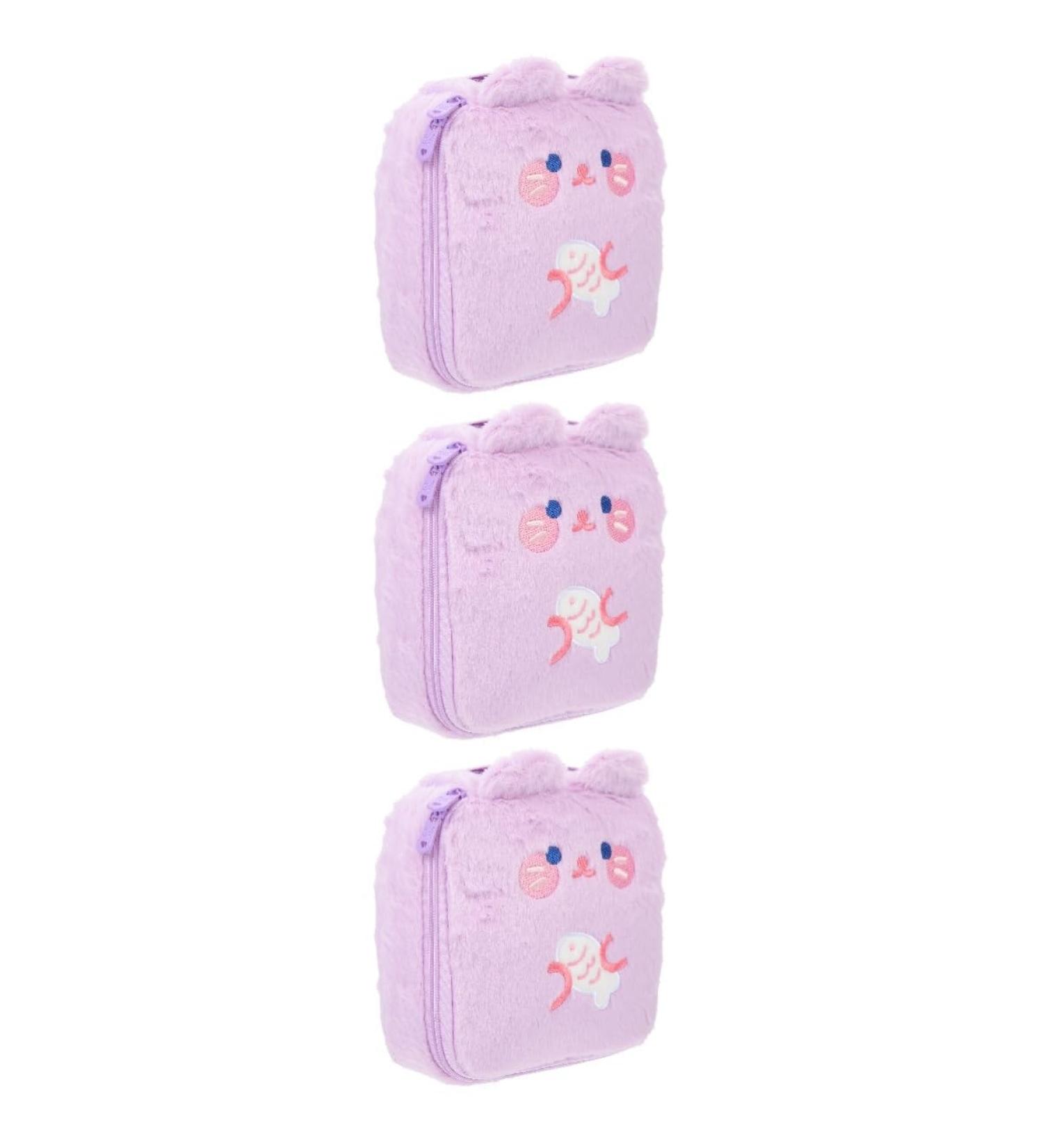 Healeved 3-Storage Plush Wallet Bag for Women's Menstrual Products - High Capacity & Stylish Design - Buy Online on GoSupps.com