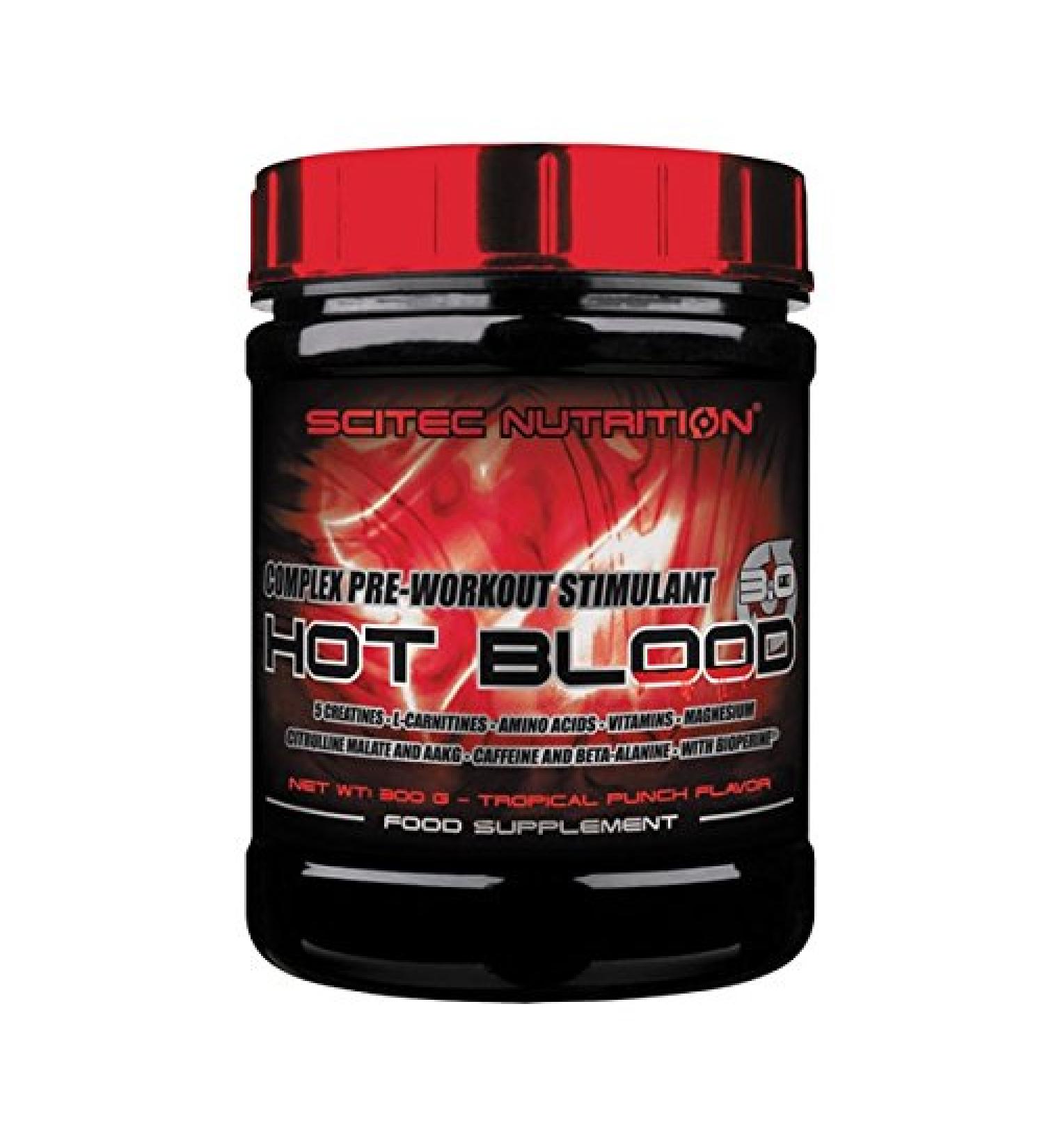 SCITEC Nutrition Hot Blood 3.0-300 gr Naranja-Maracuy