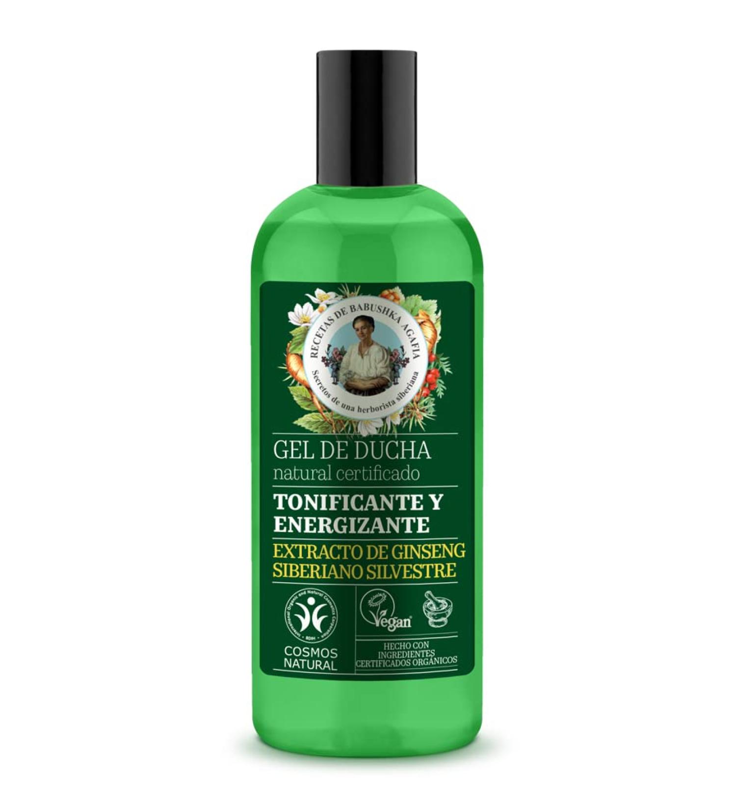 Natural toning and energizing shower gel 260 ml of gel